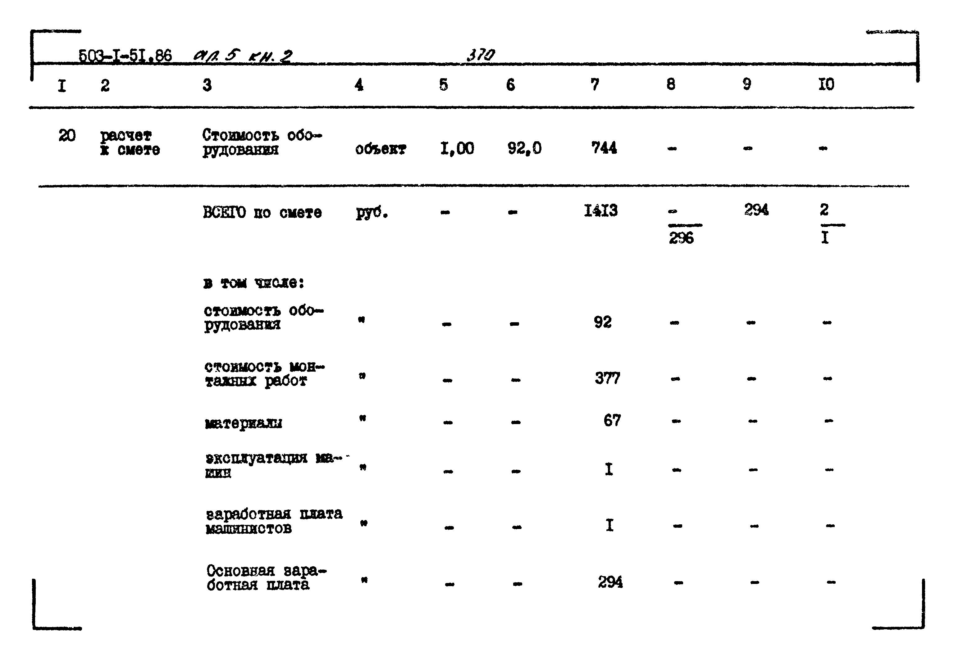 Типовой проект 503-1-51.86