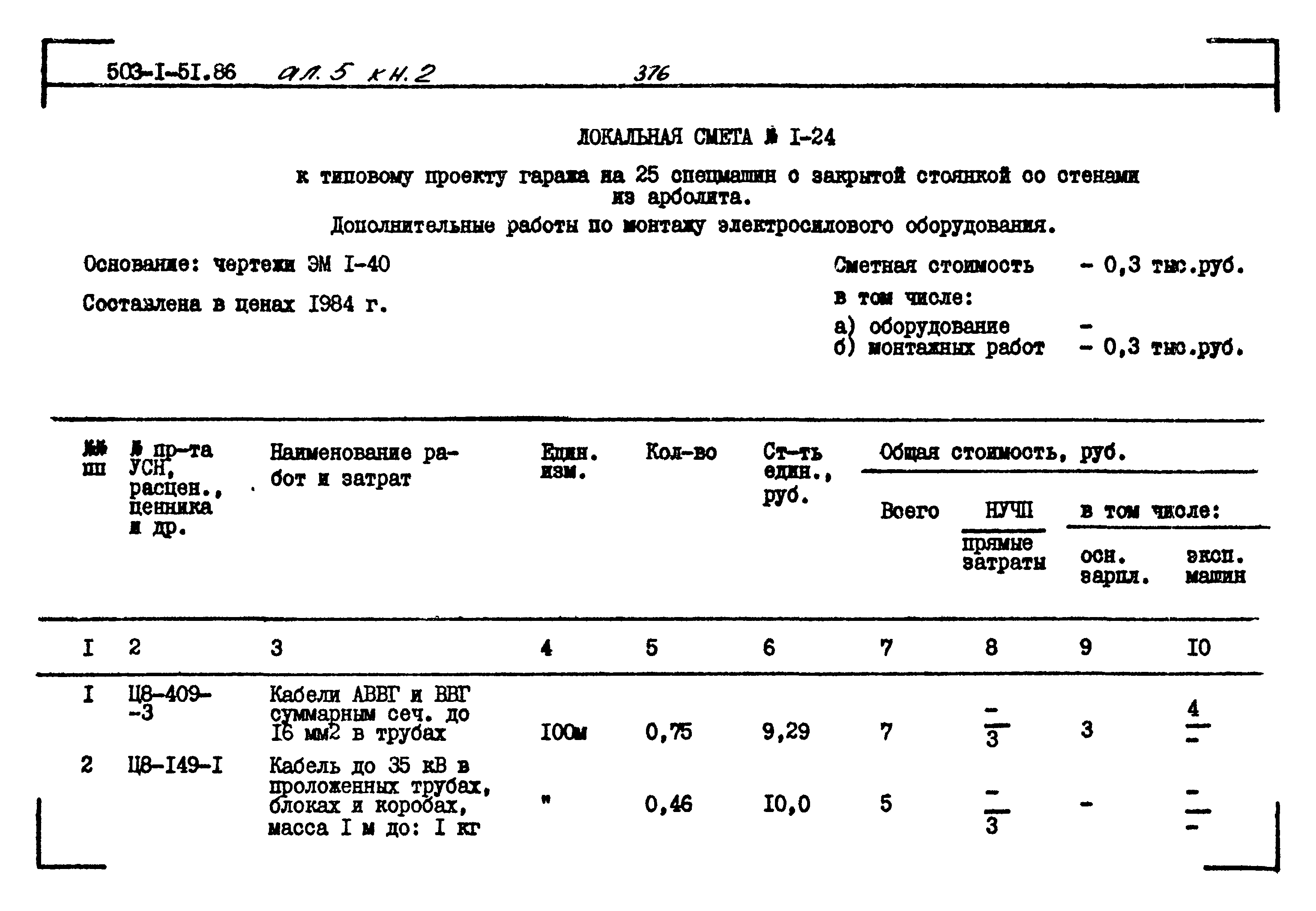 Типовой проект 503-1-51.86