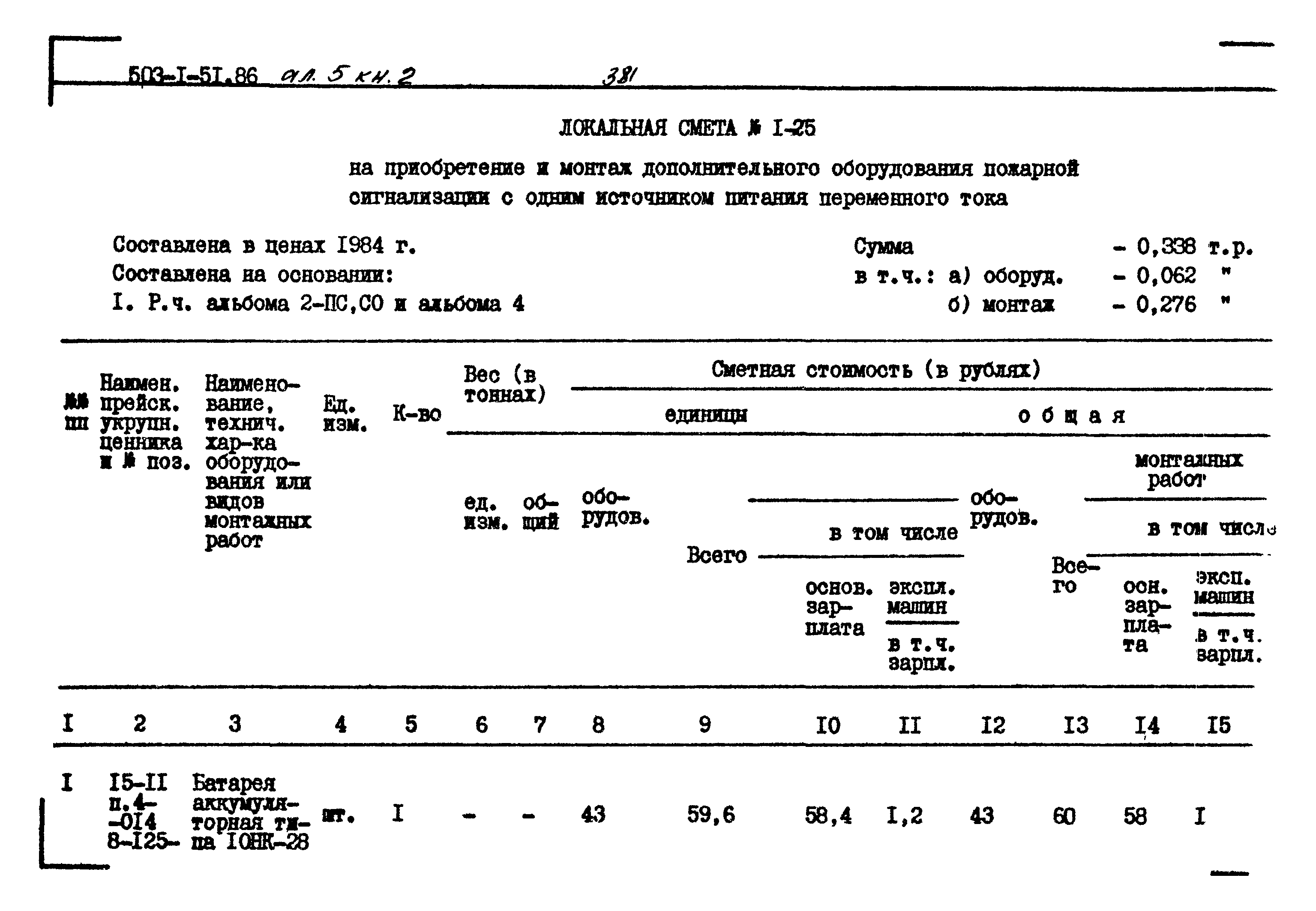 Типовой проект 503-1-51.86