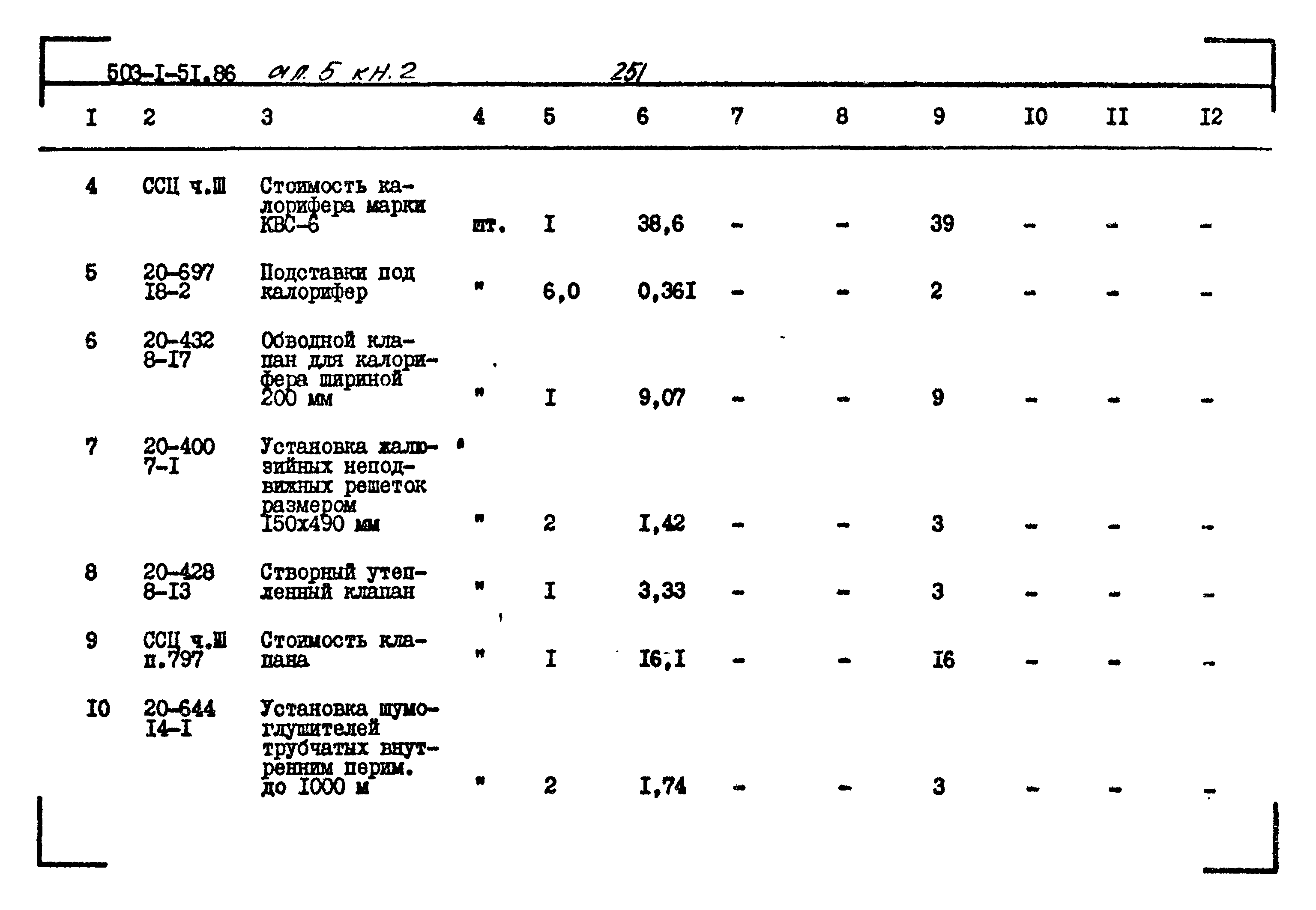 Типовой проект 503-1-51.86