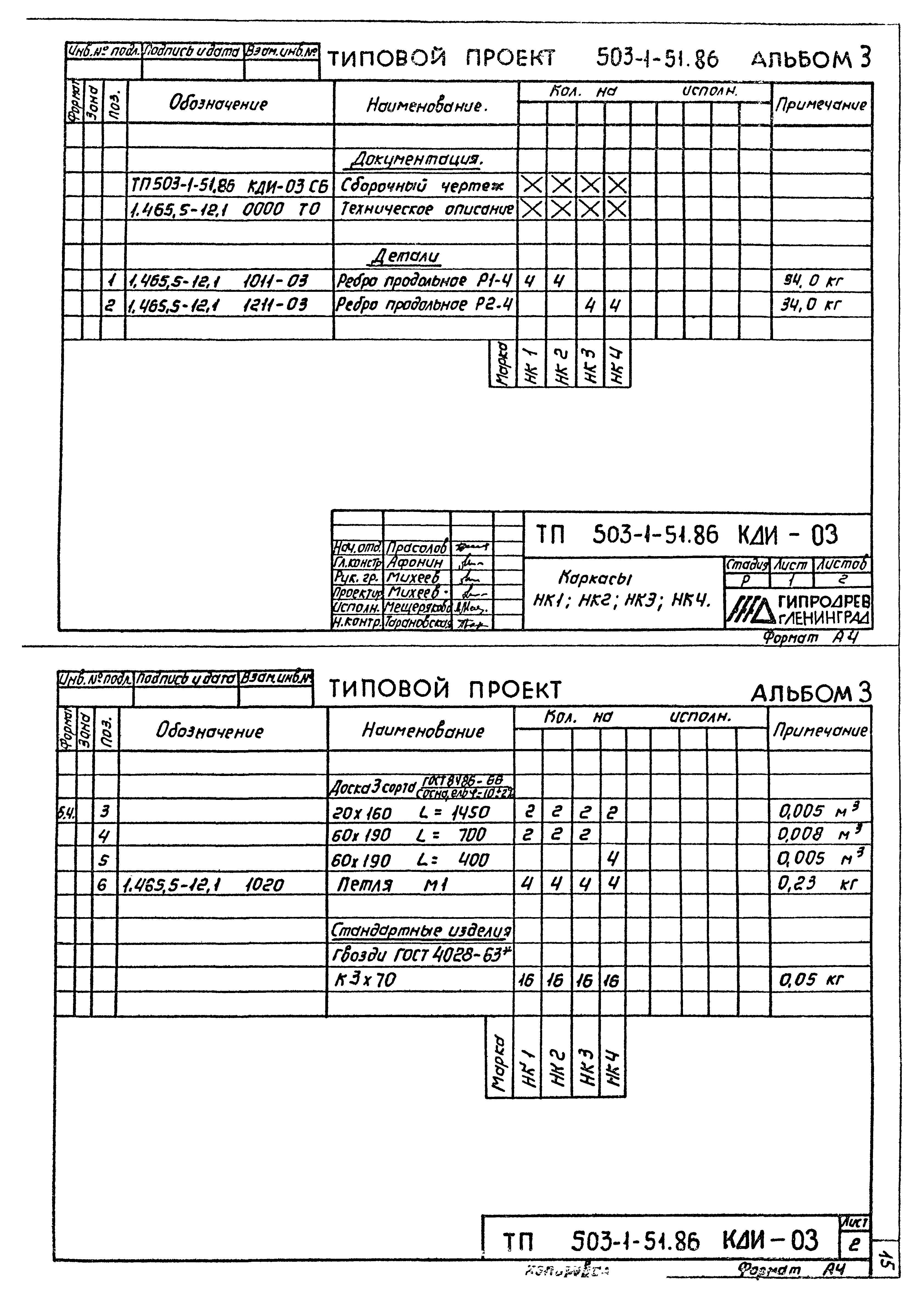 Типовой проект 503-1-51.86