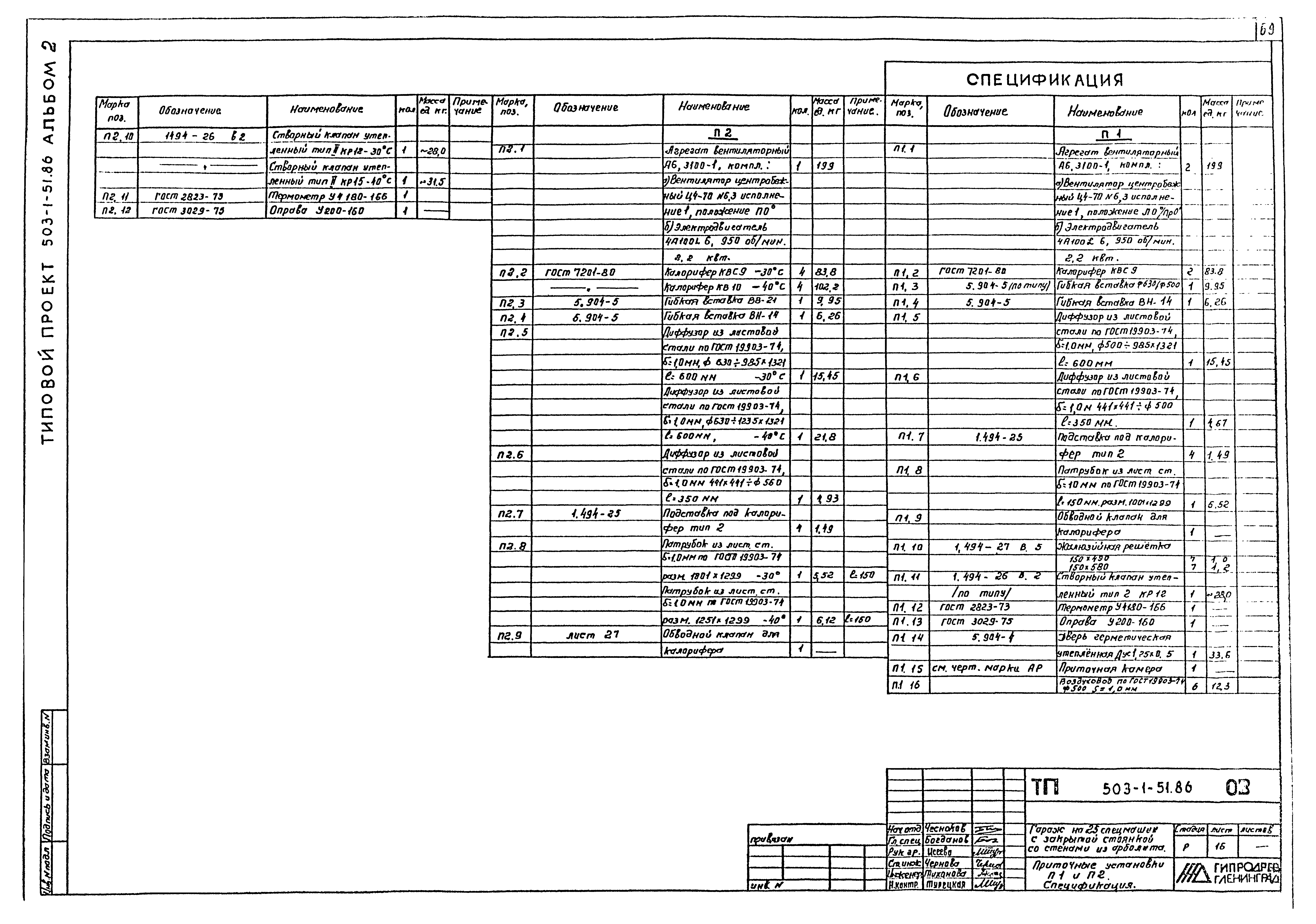 Типовой проект 503-1-51.86