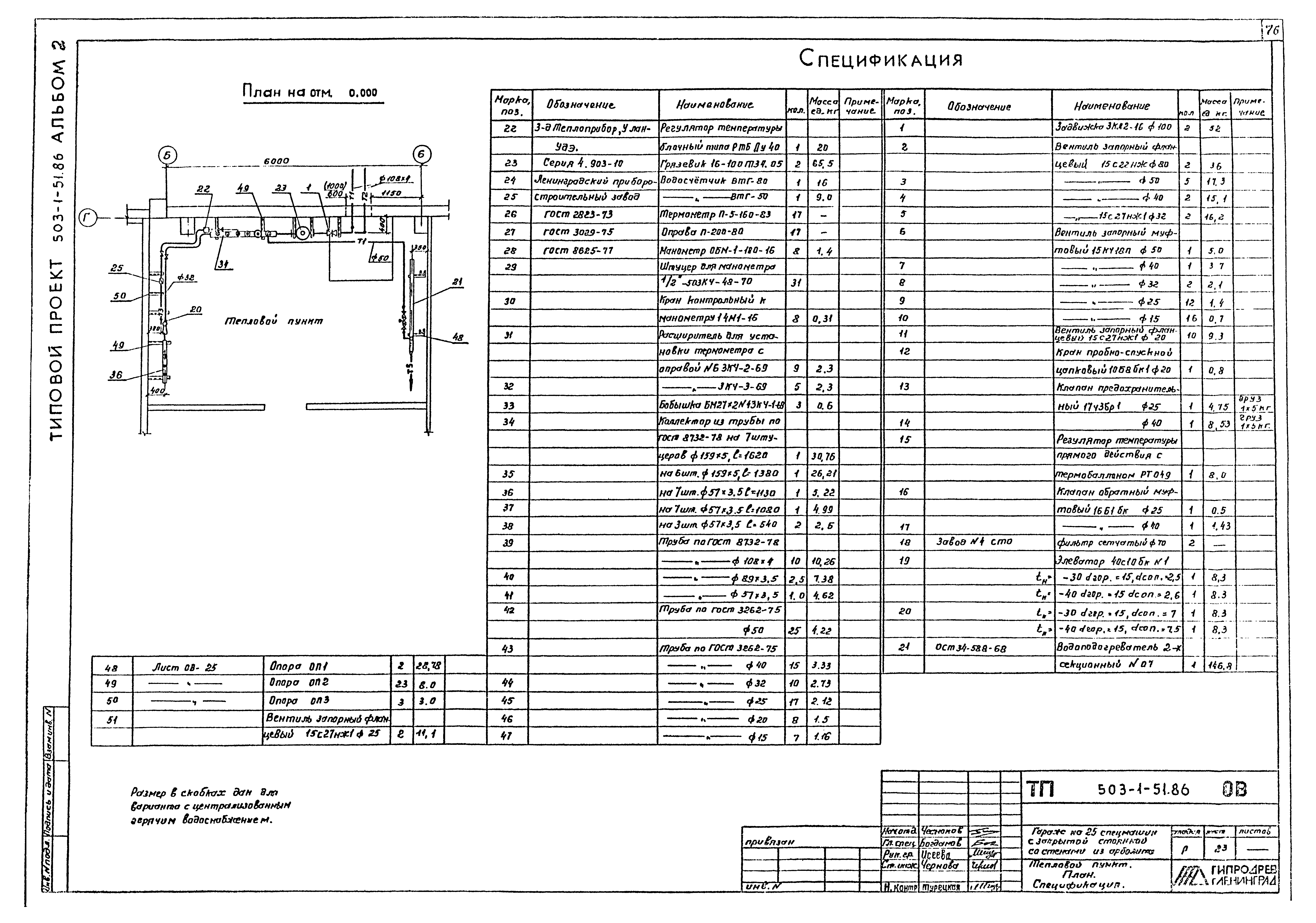 Типовой проект 503-1-51.86