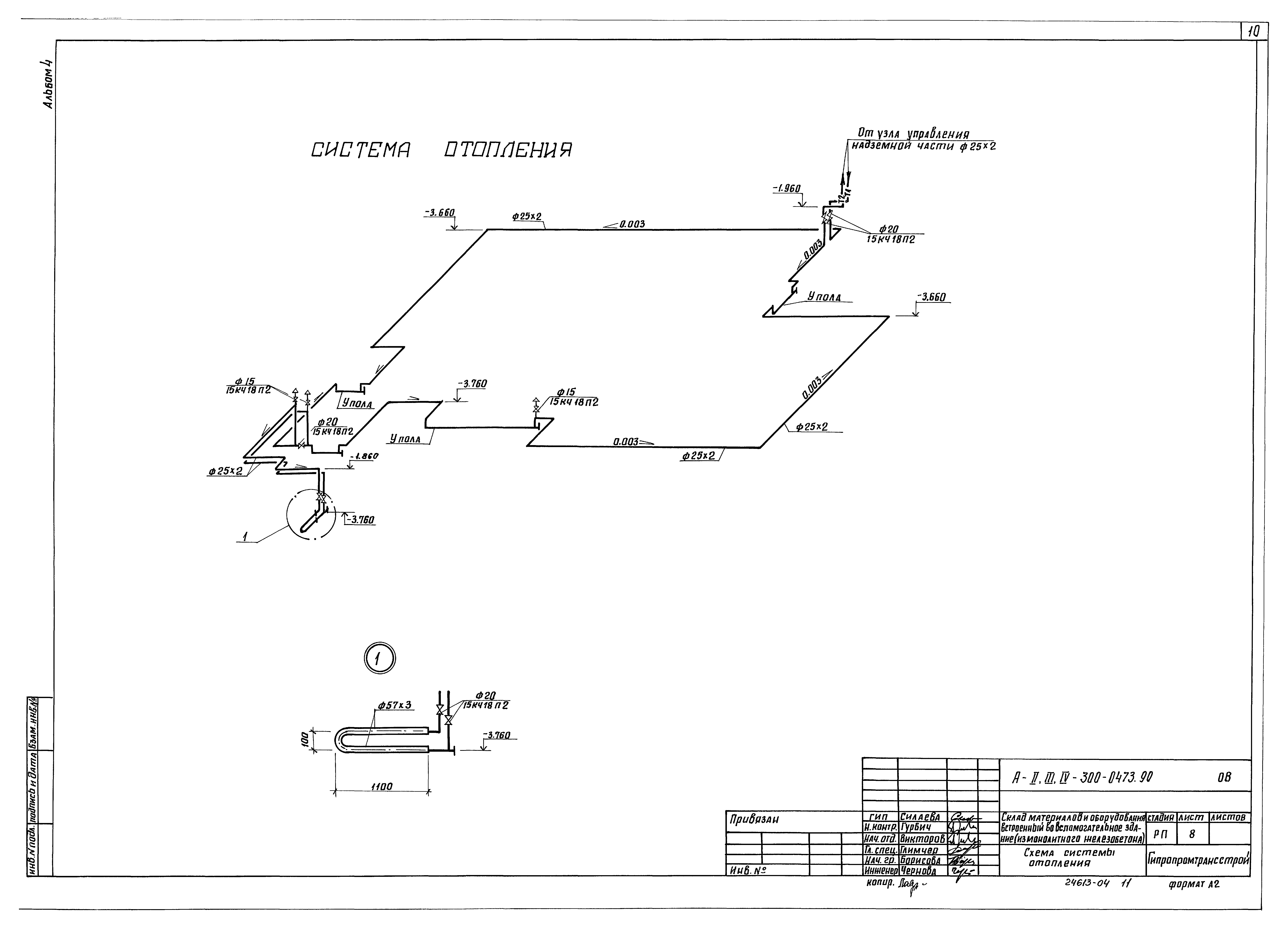 Типовые проектные решения А-II,III,IV-300-0472.90