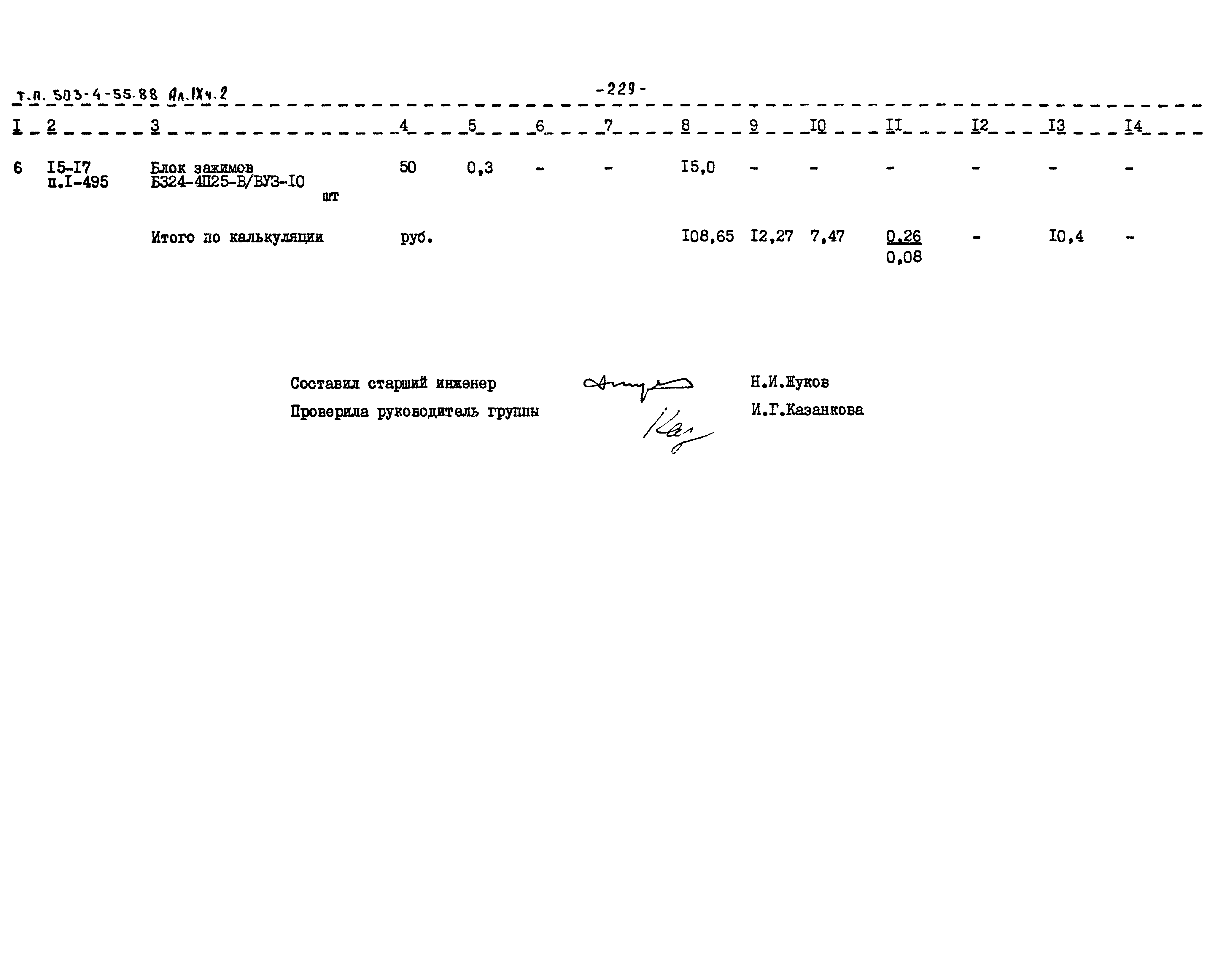 Типовой проект 503-4-55.88