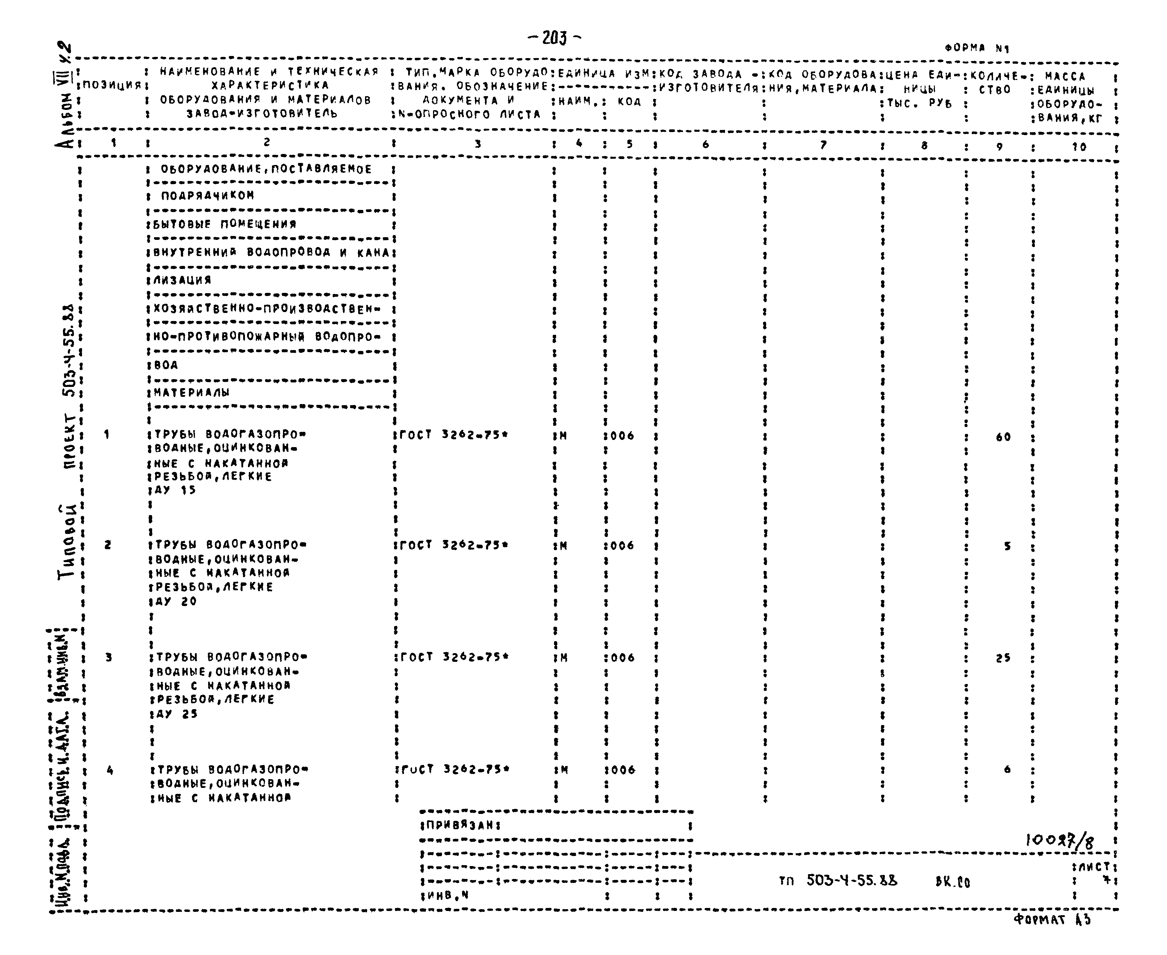 Типовой проект 503-4-55.88