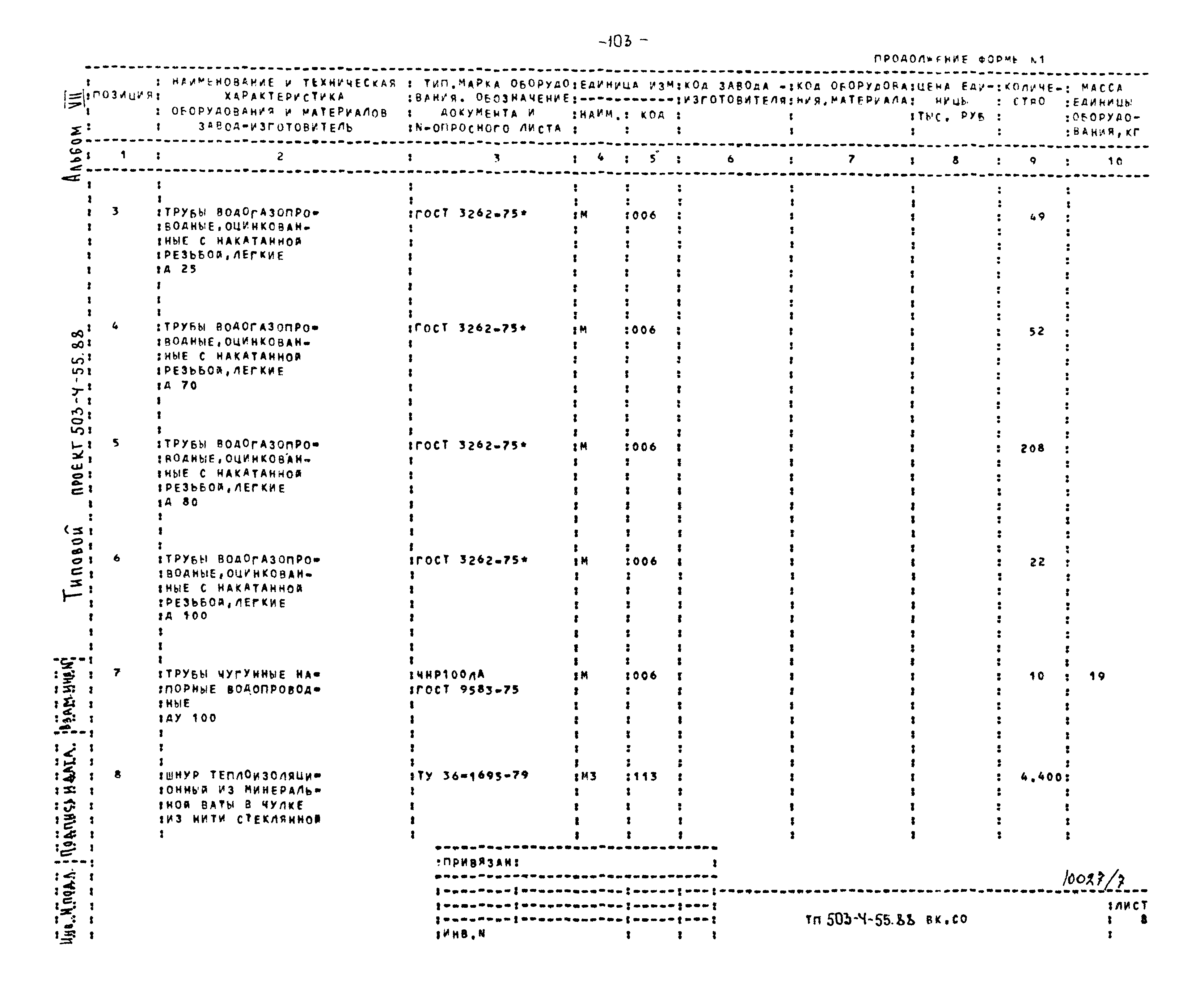 Типовой проект 503-4-55.88