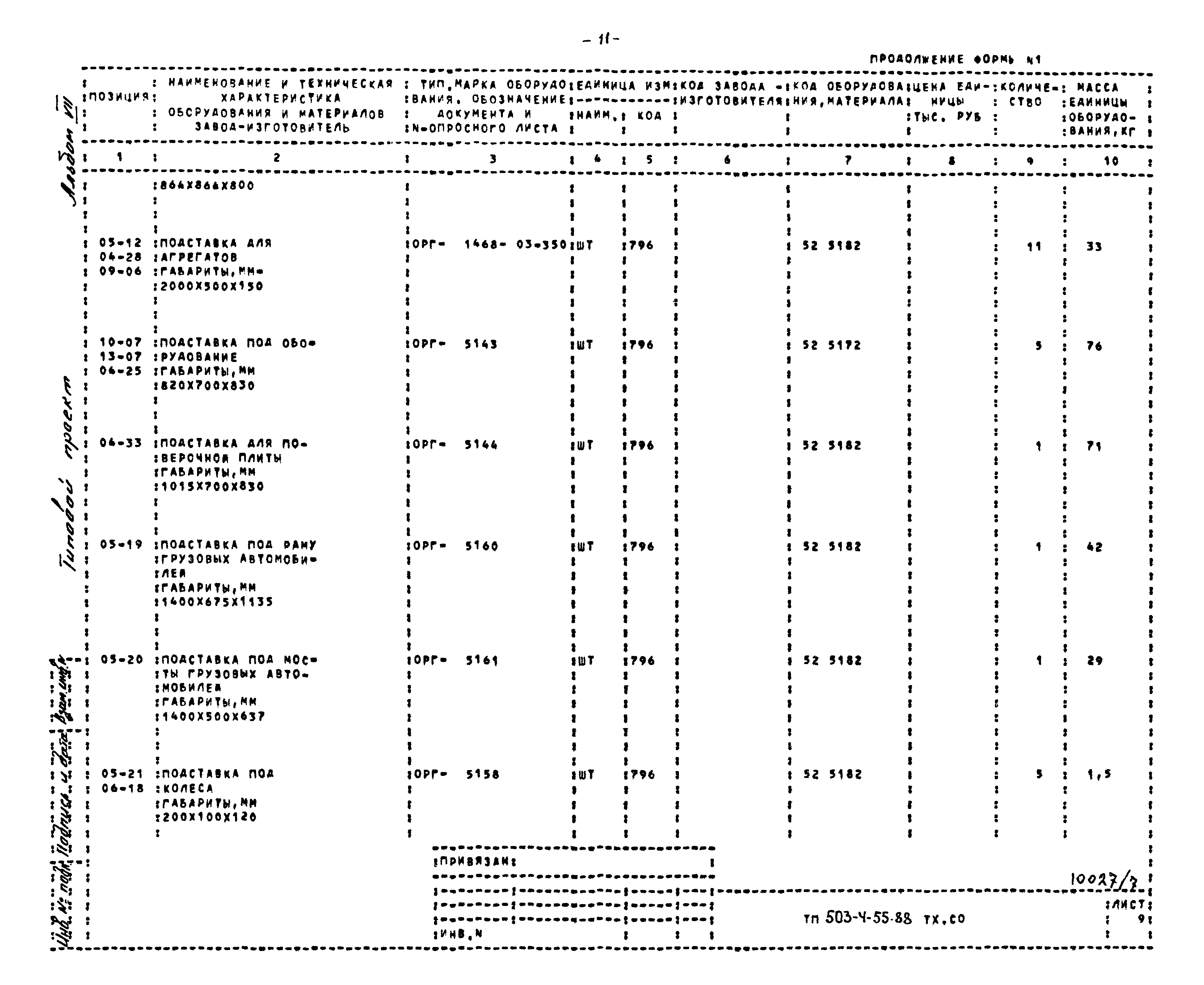 Типовой проект 503-4-55.88