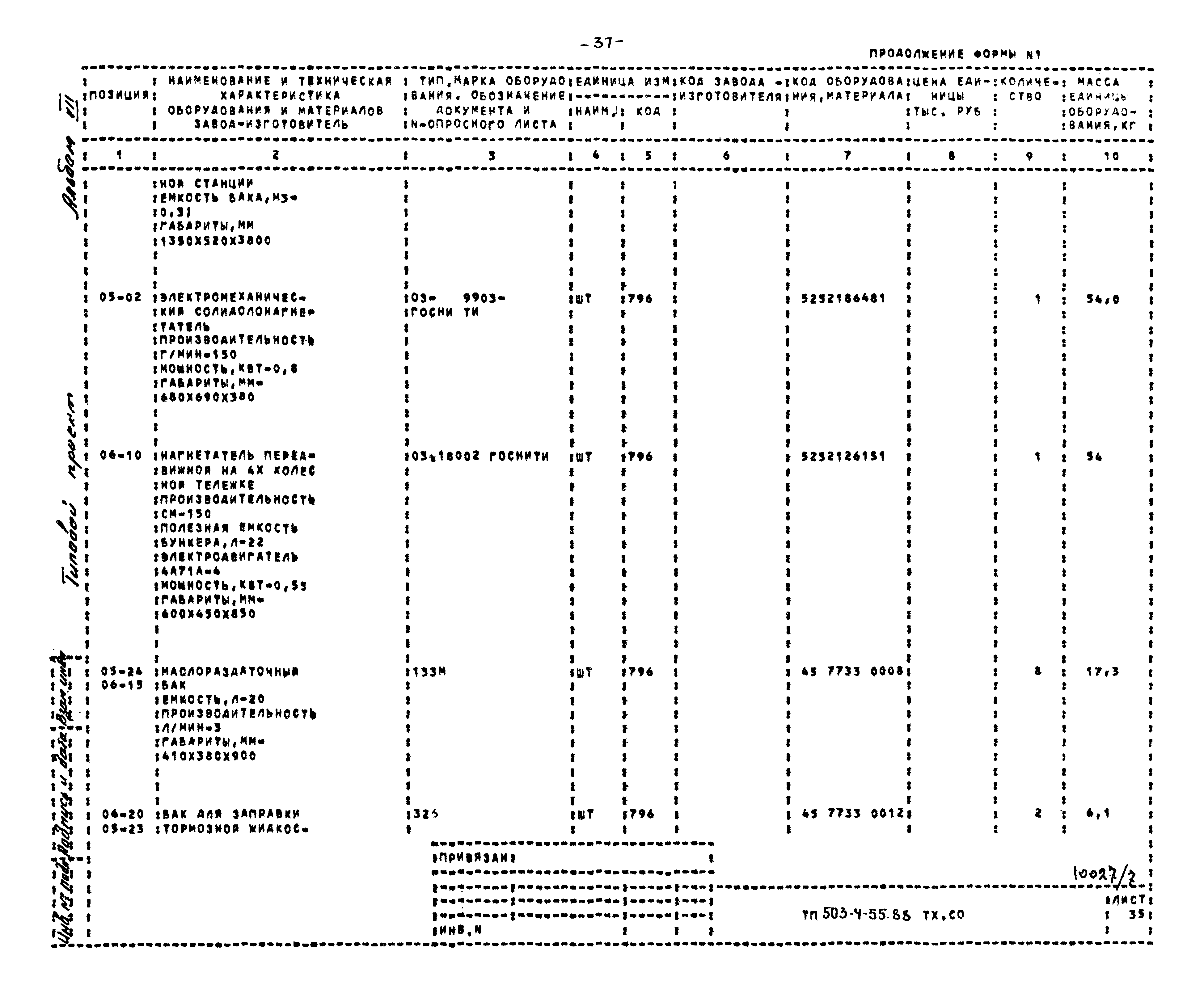 Типовой проект 503-4-55.88