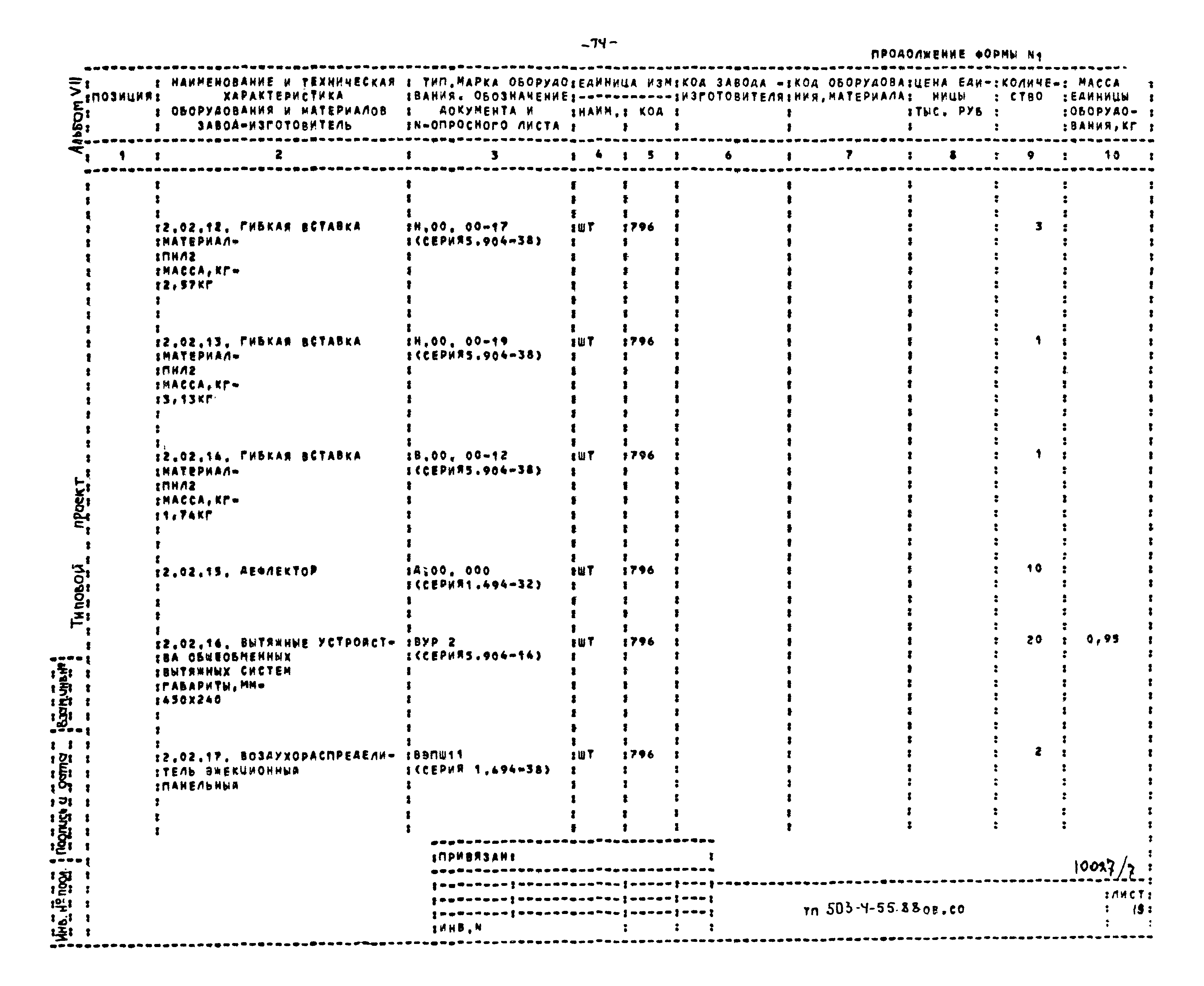 Типовой проект 503-4-55.88