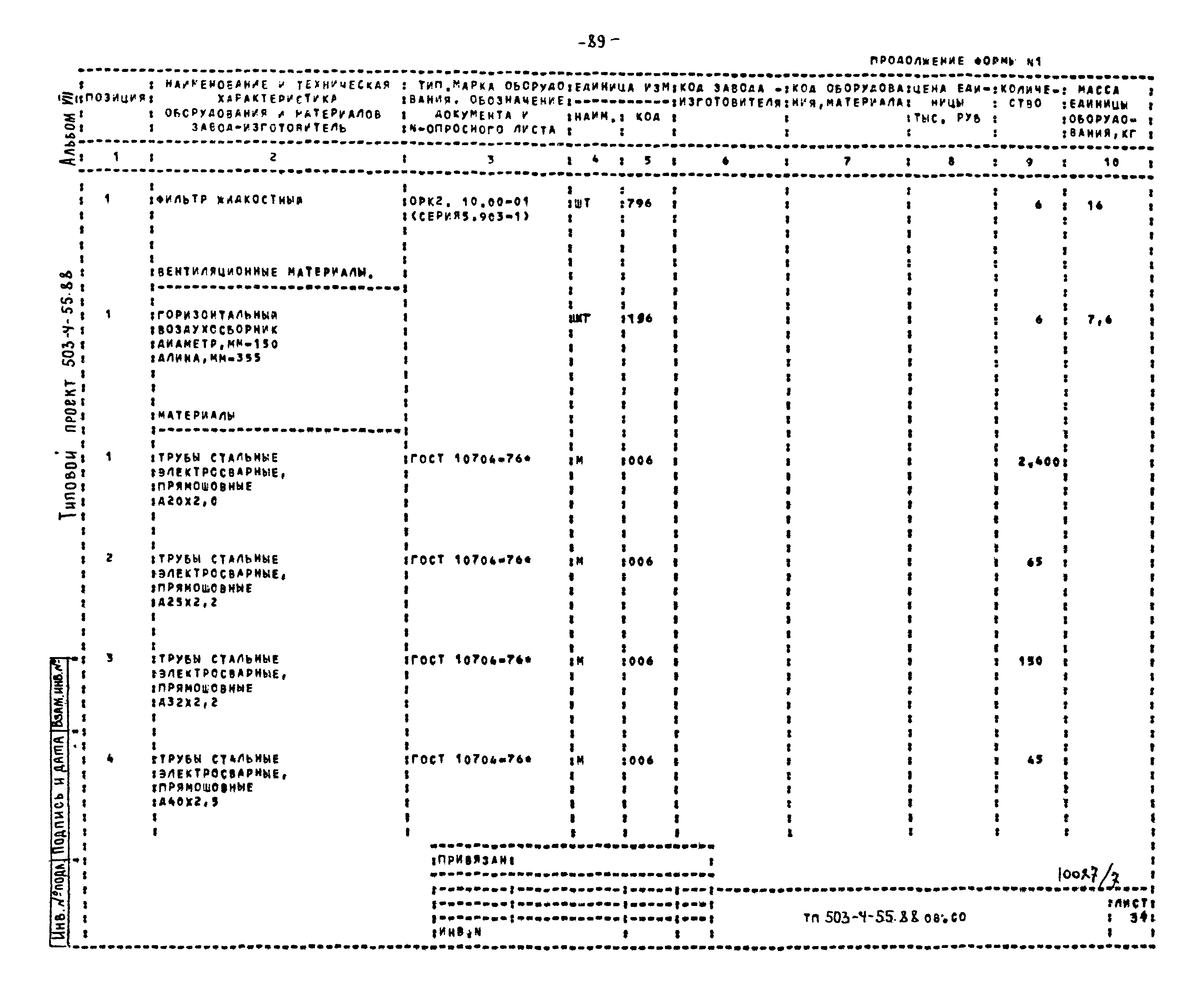 Типовой проект 503-4-55.88