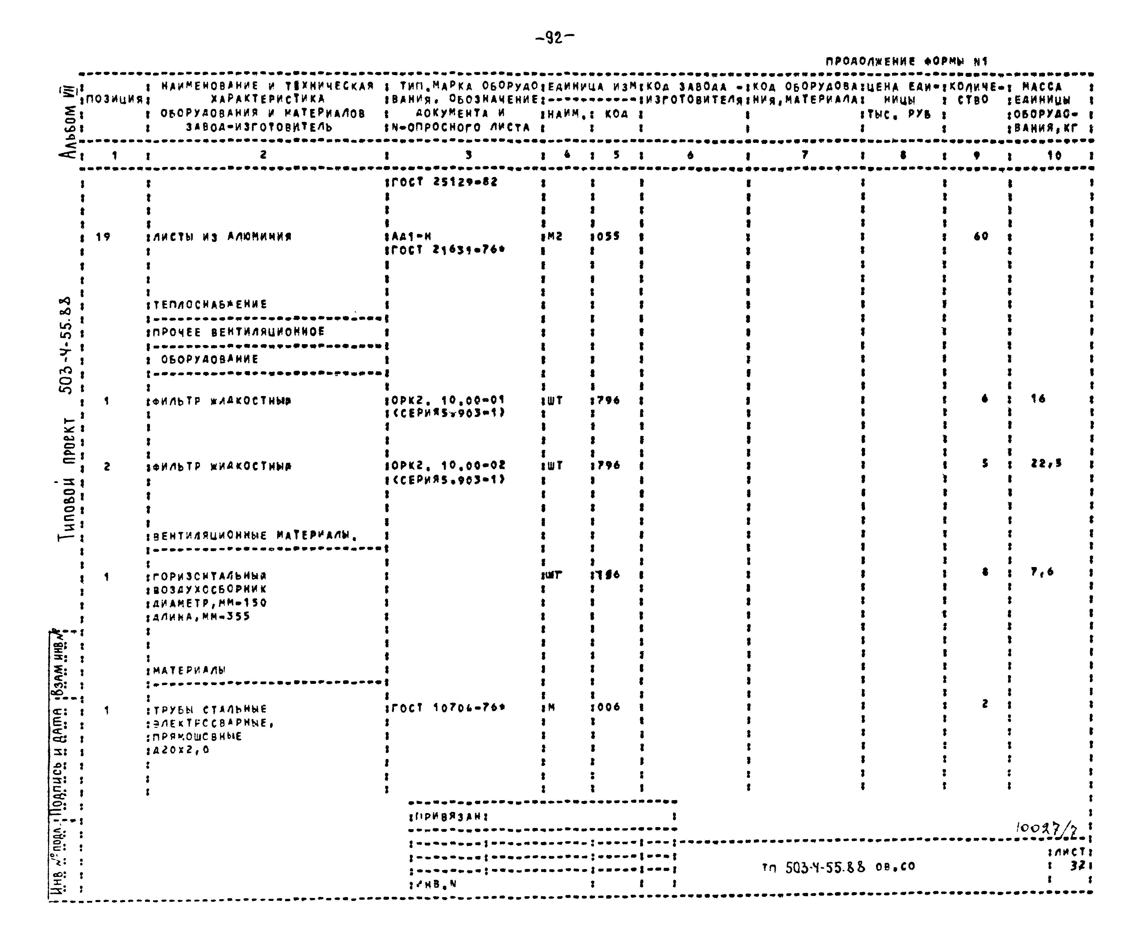 Типовой проект 503-4-55.88