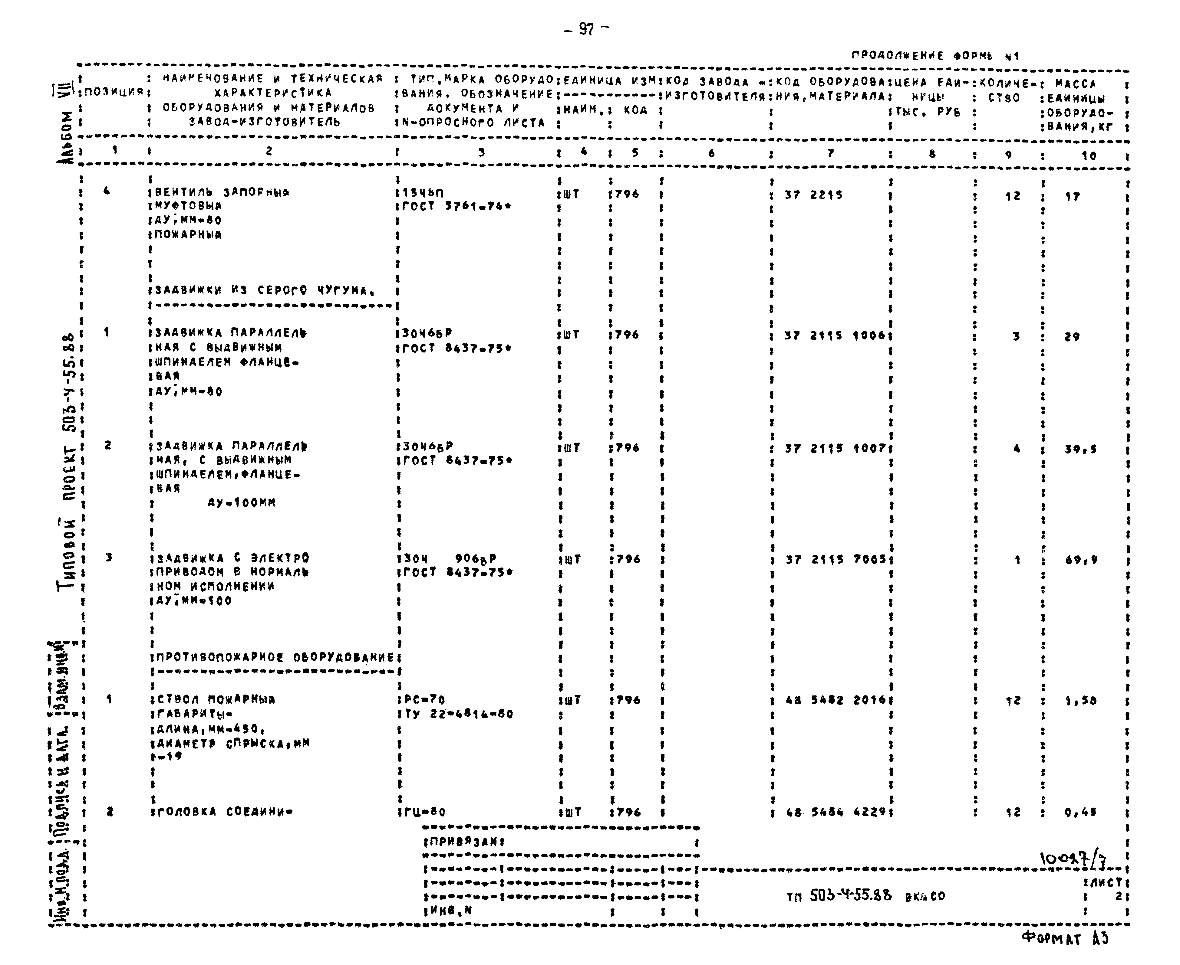 Типовой проект 503-4-55.88