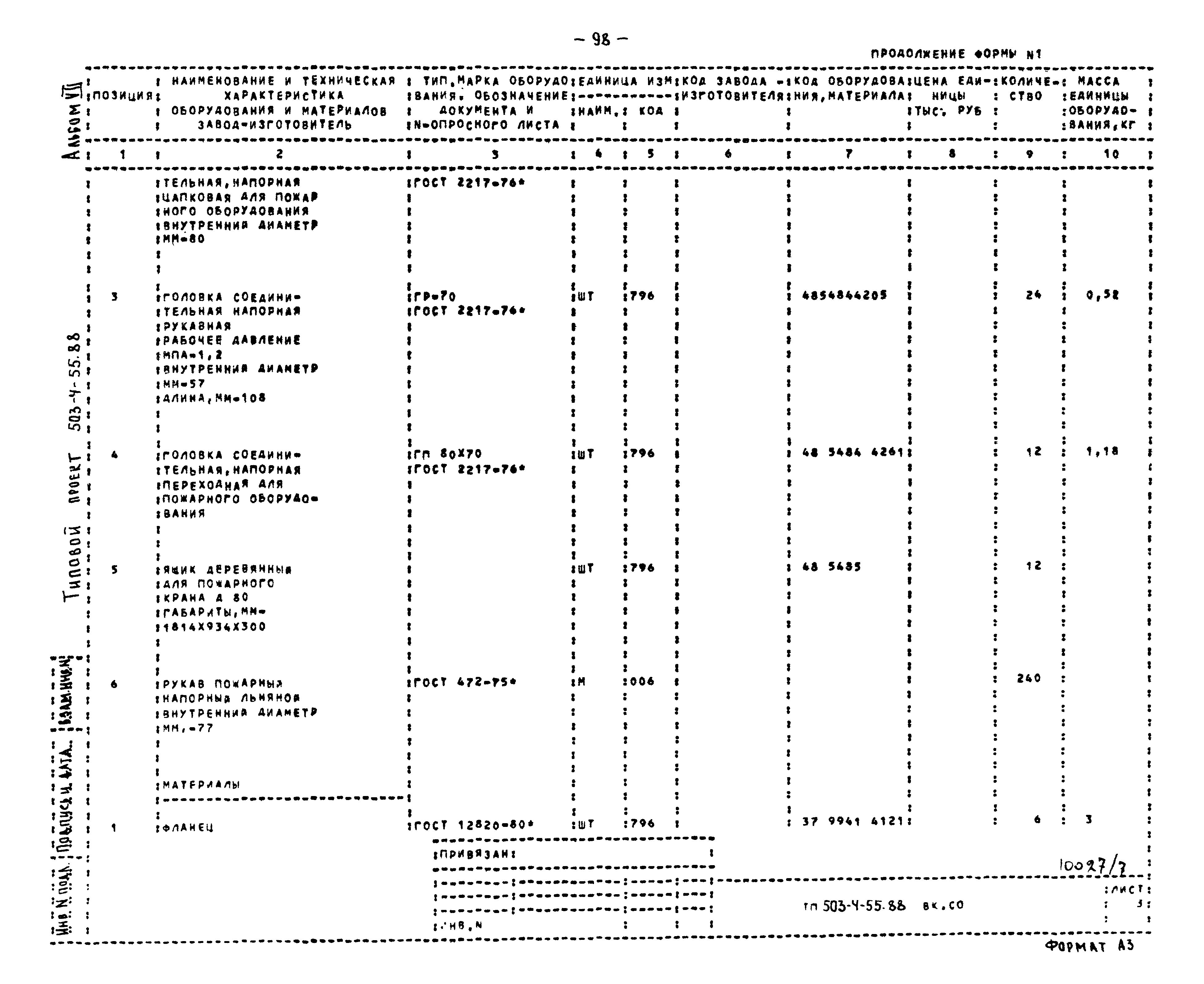 Типовой проект 503-4-55.88