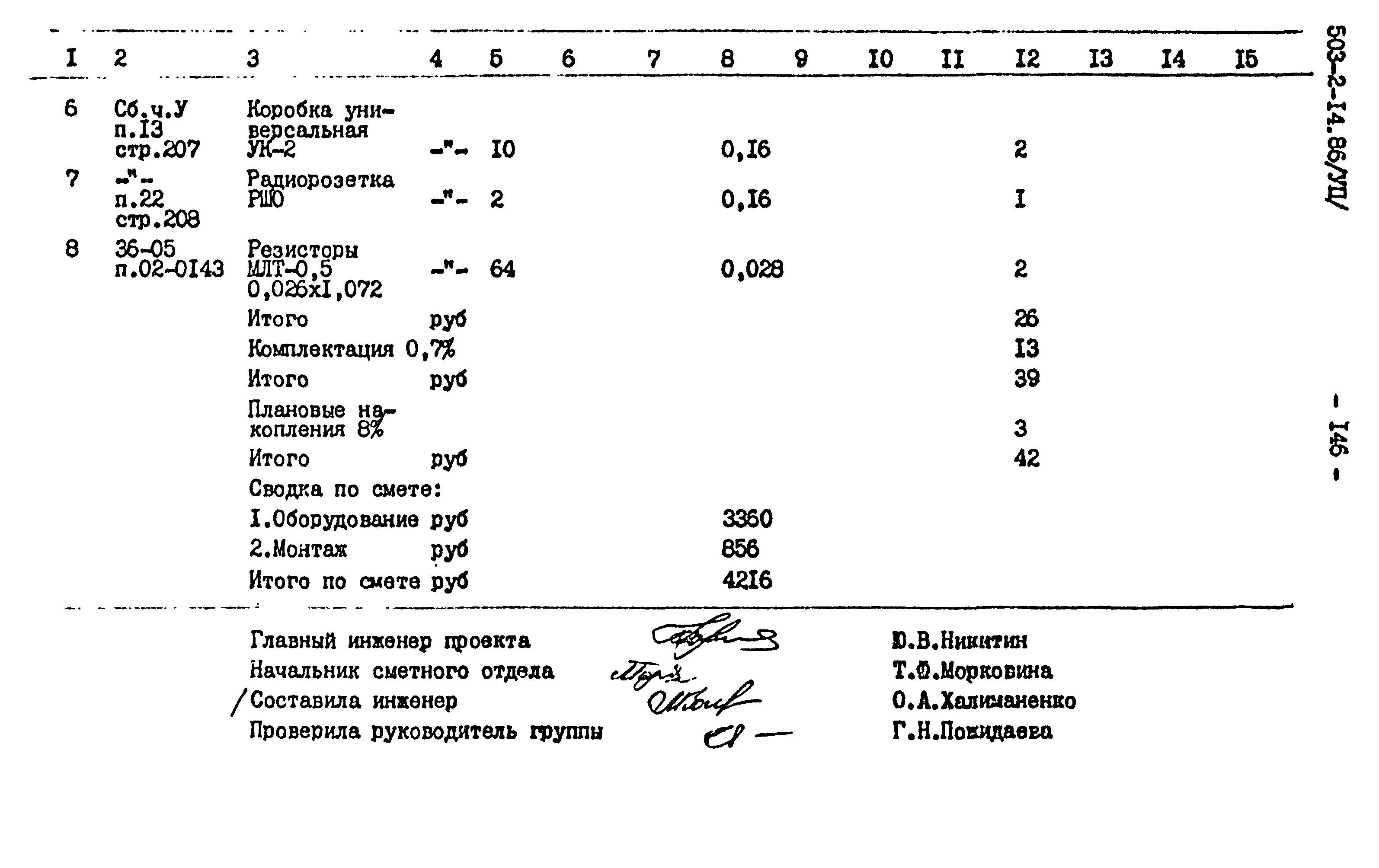 Типовой проект 503-2-14.86