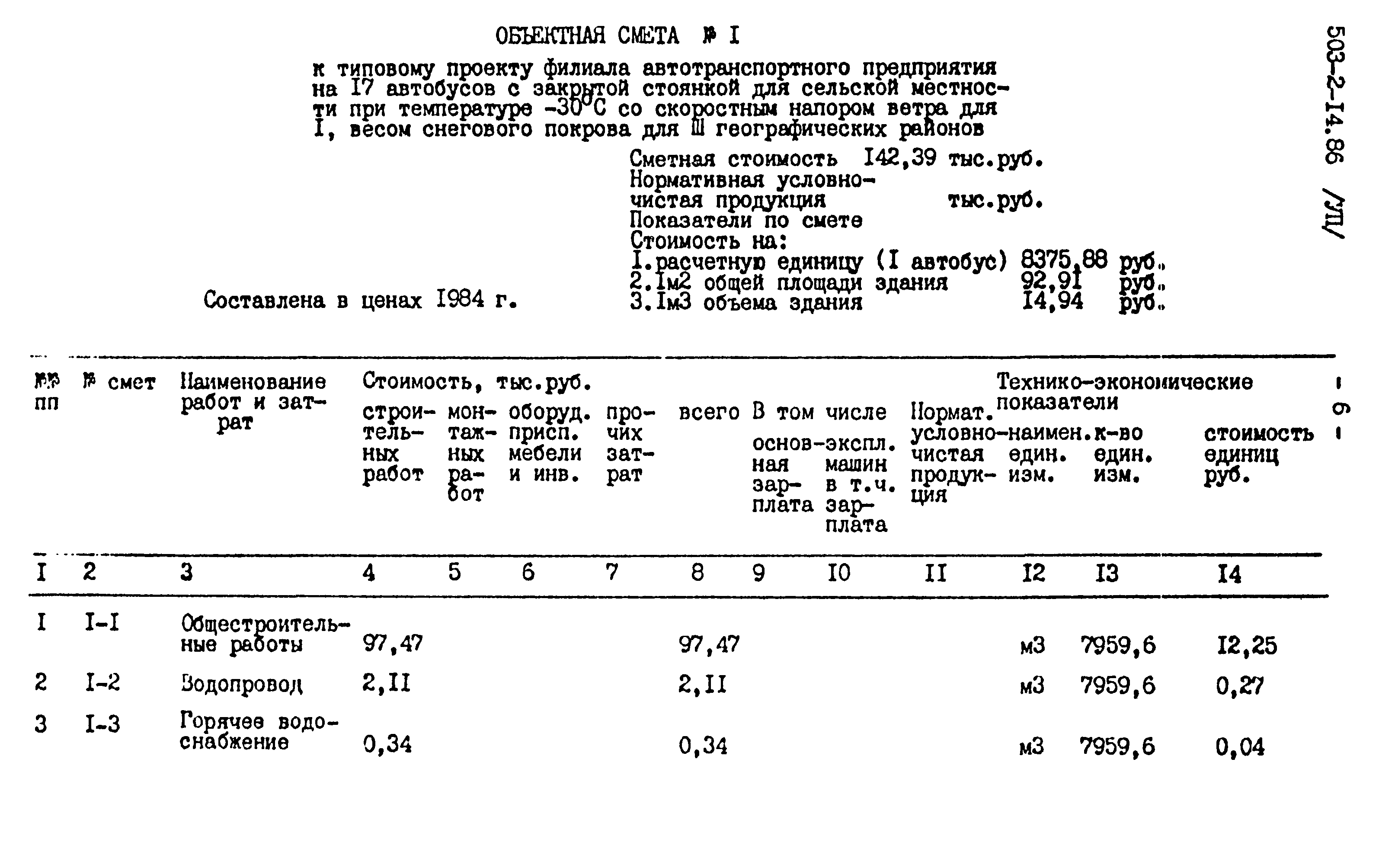 Типовой проект 503-2-14.86