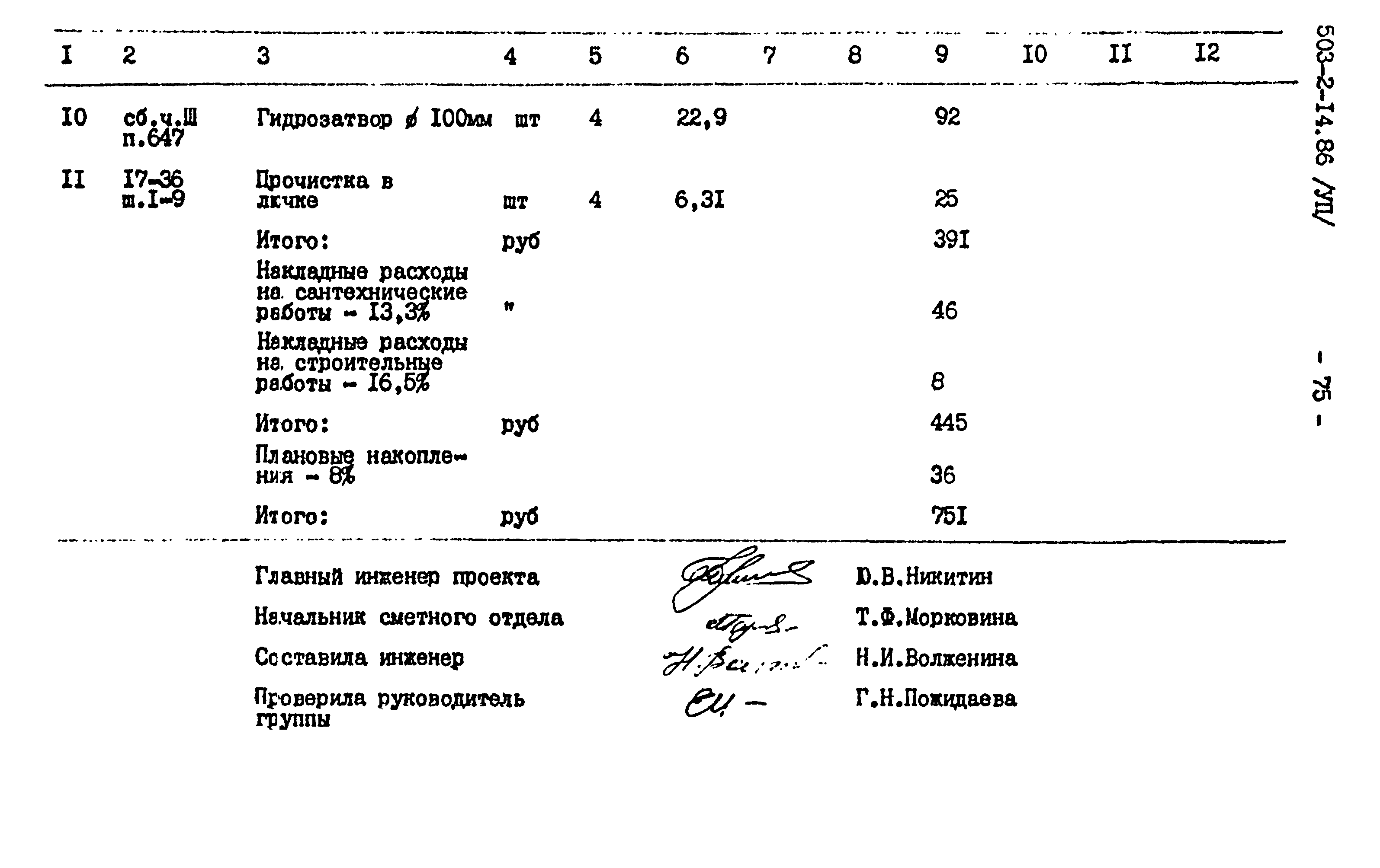 Типовой проект 503-2-14.86