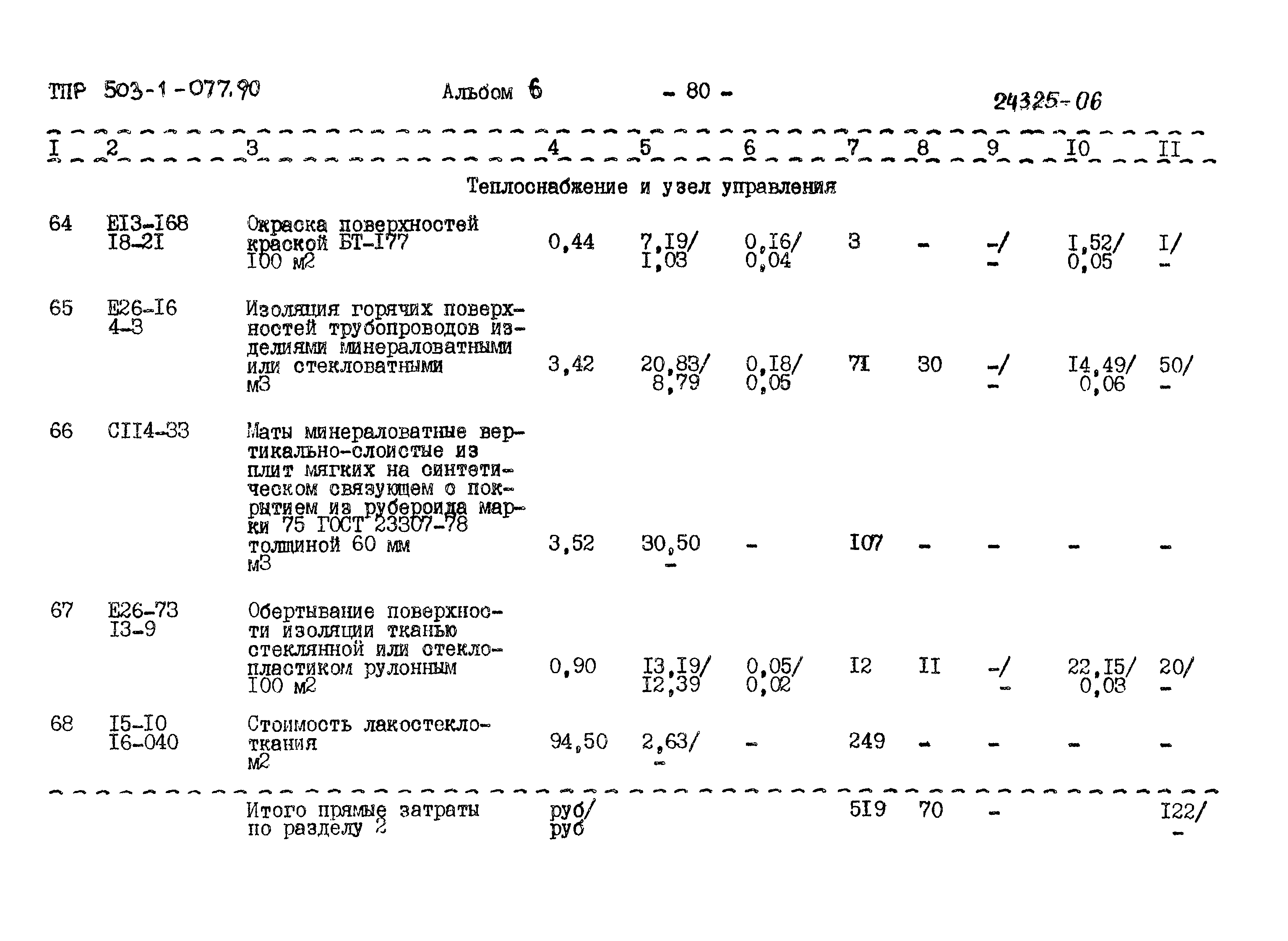 Типовые проектные решения 503-1-077.90