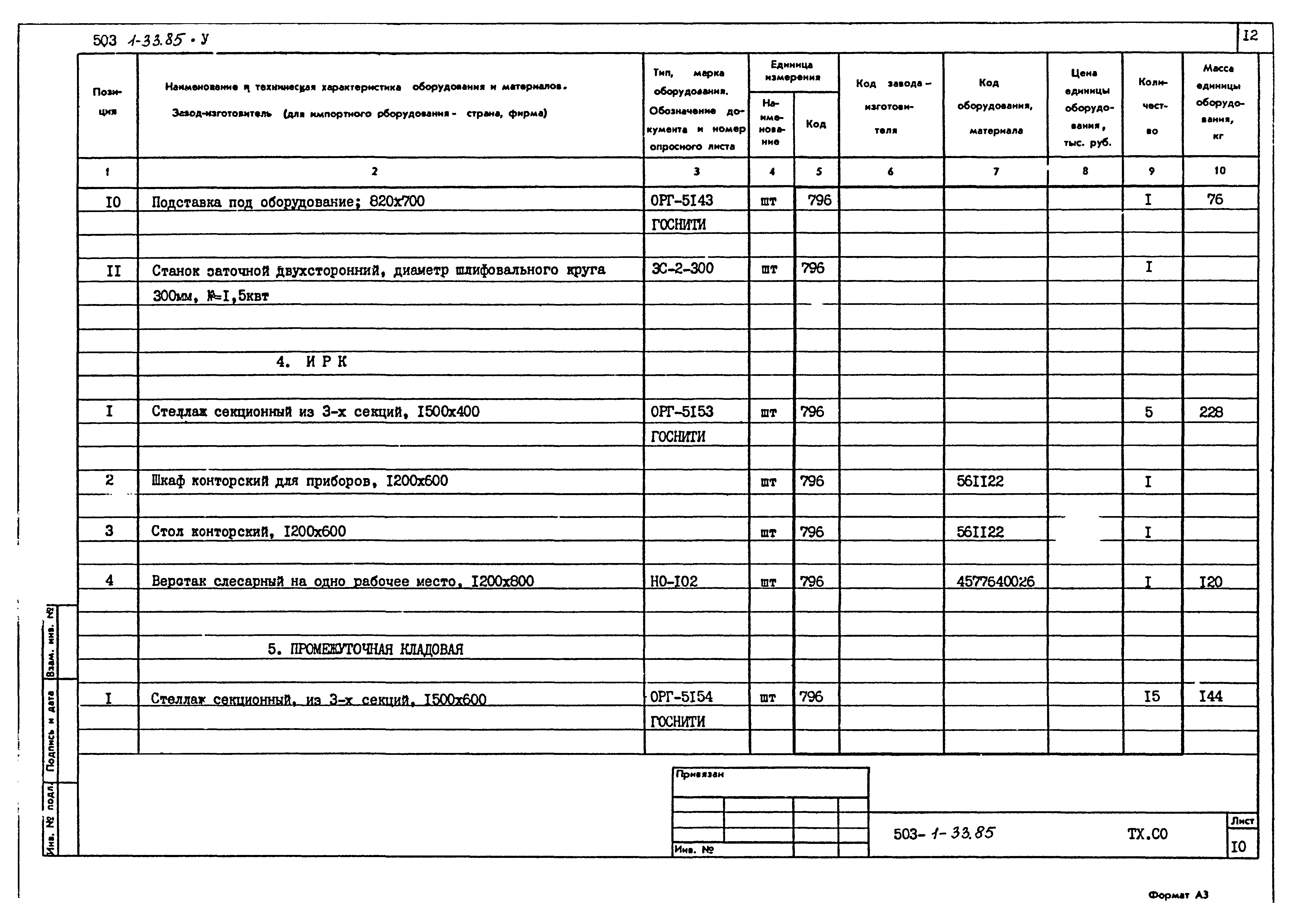 Типовой проект 503-1-33.85