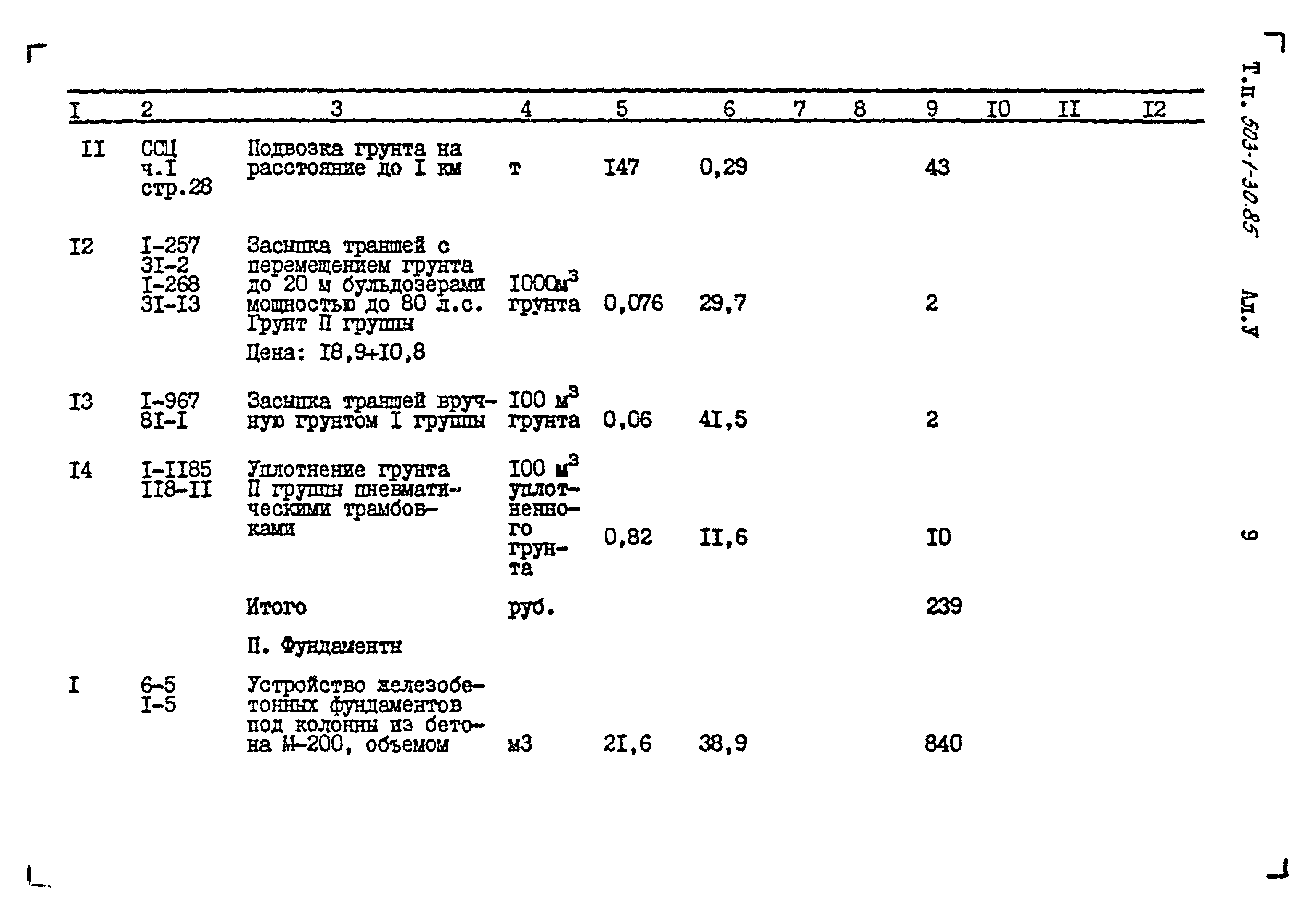 Типовой проект 503-1-30.85