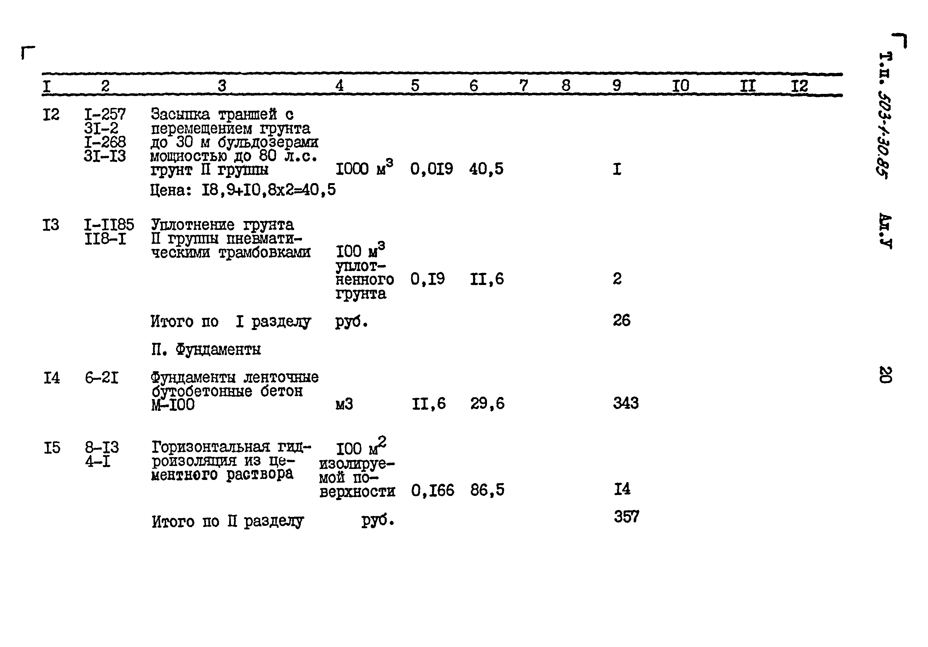 Типовой проект 503-1-30.85