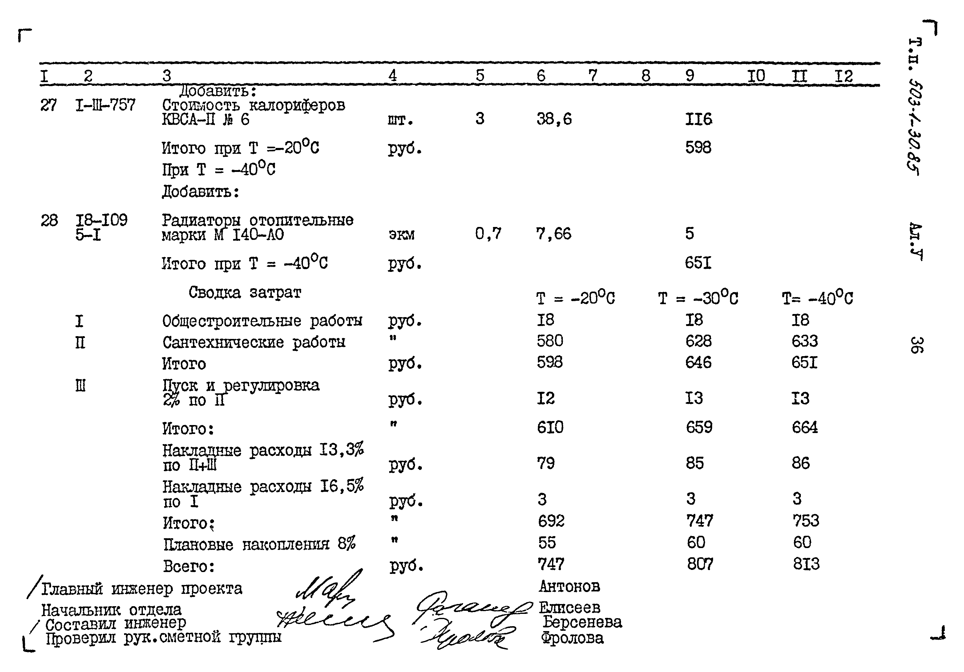 Типовой проект 503-1-30.85