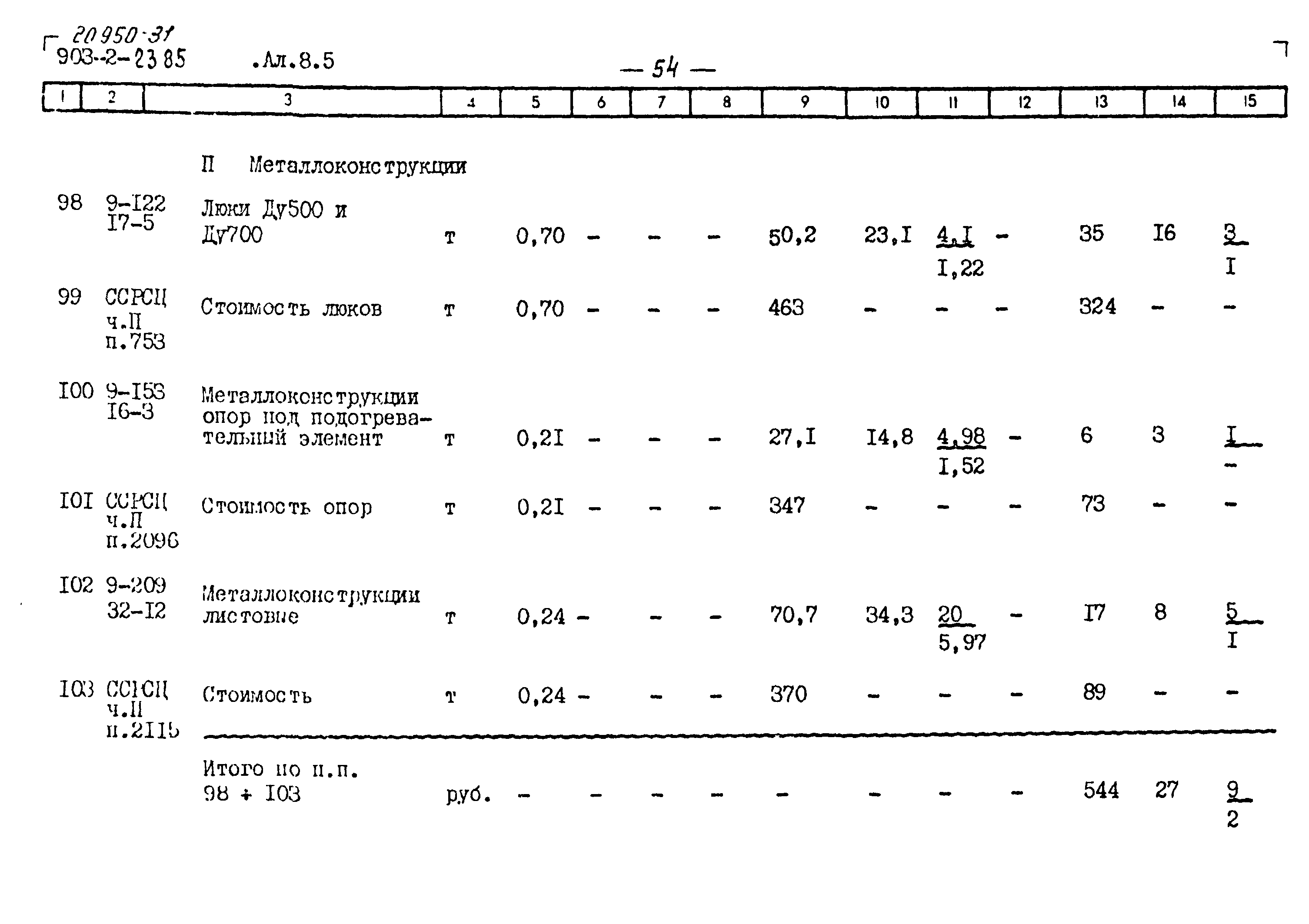 Типовой проект 903-2-23.85