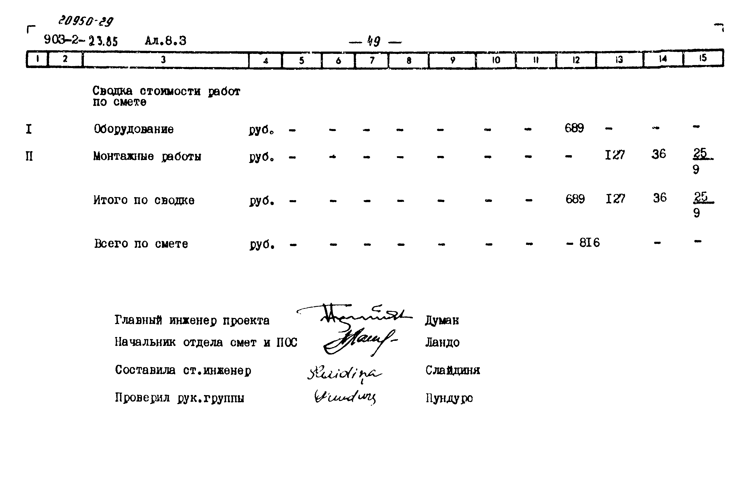 Типовой проект 903-2-23.85