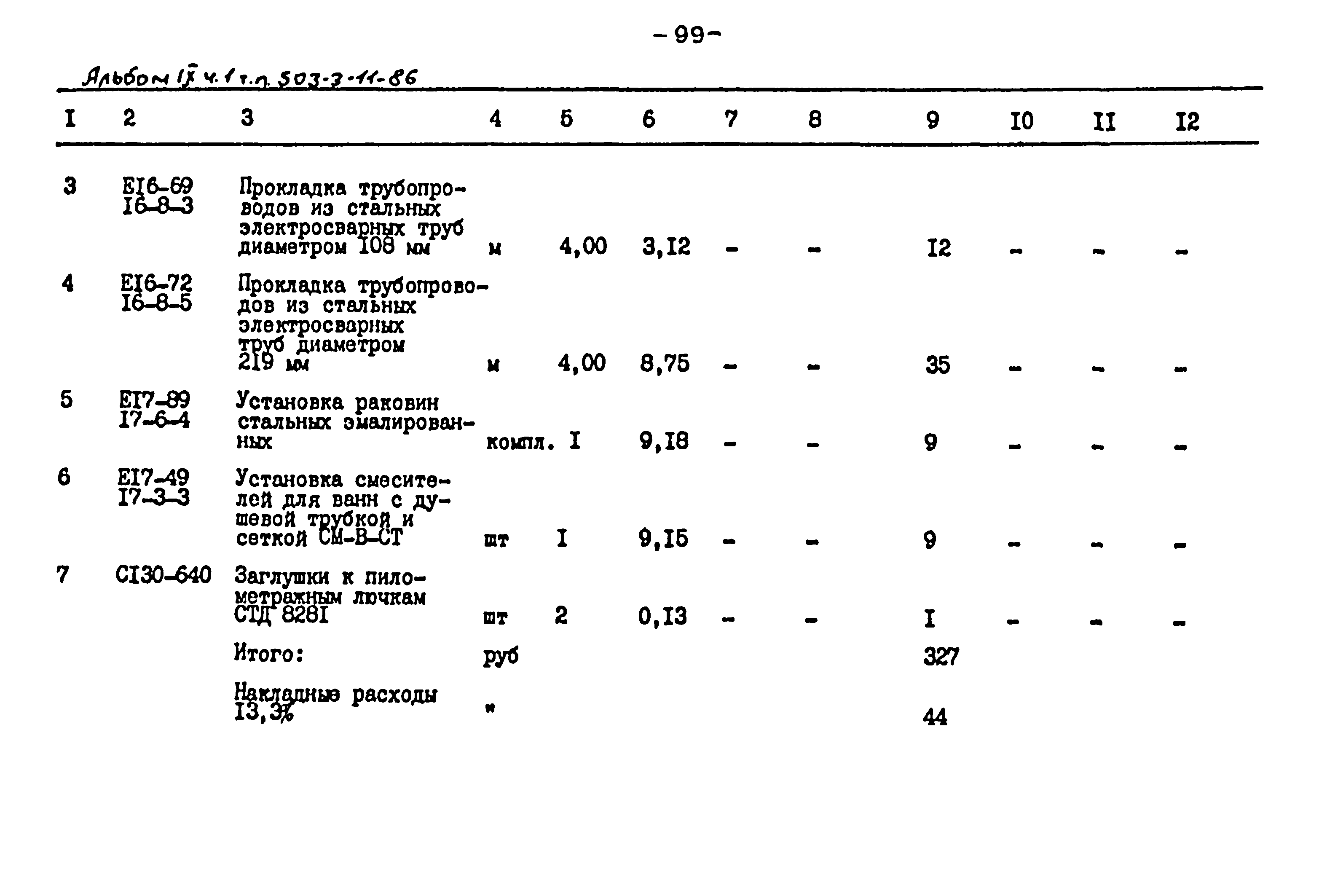 Типовой проект 503-3-11.86