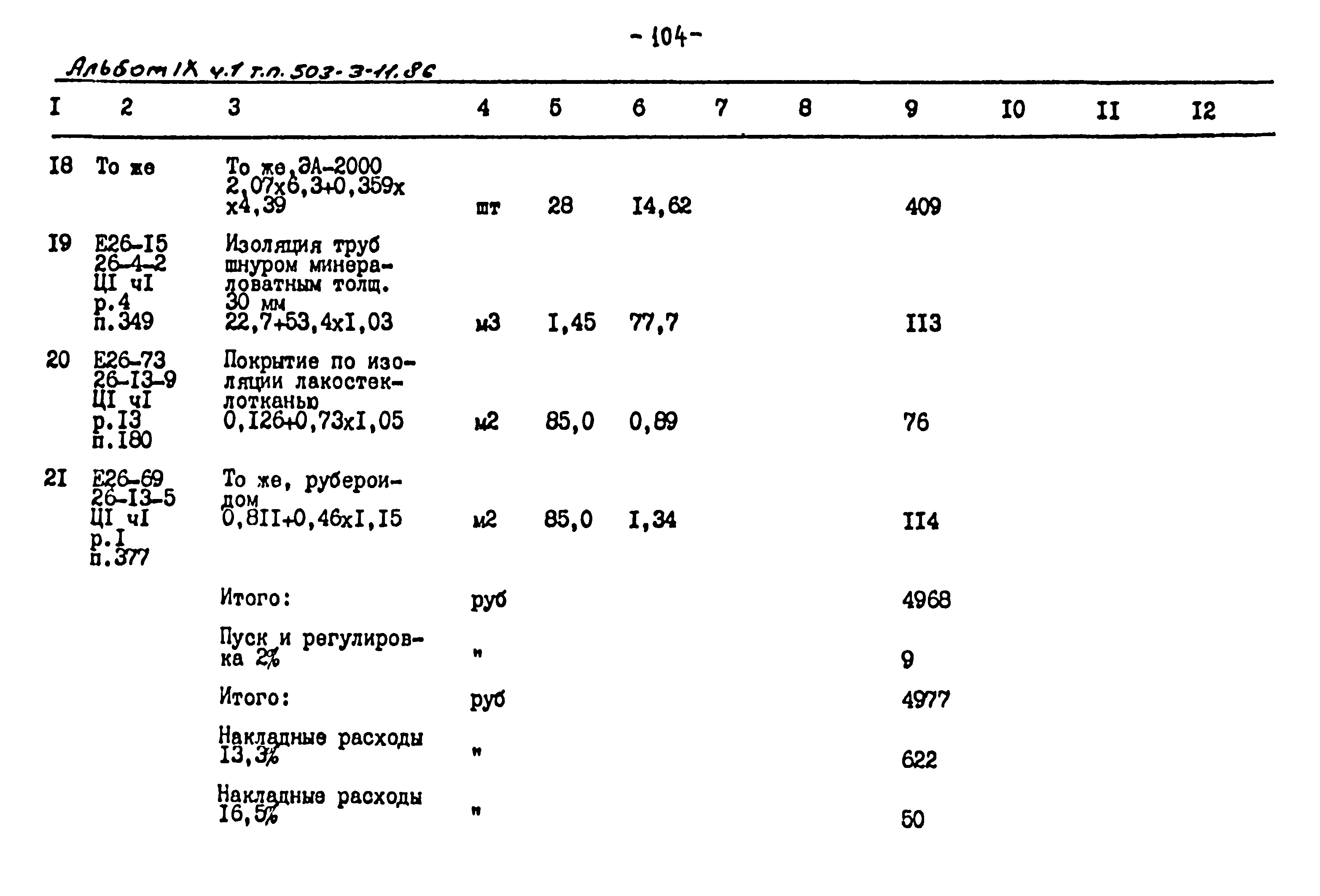 Типовой проект 503-3-11.86