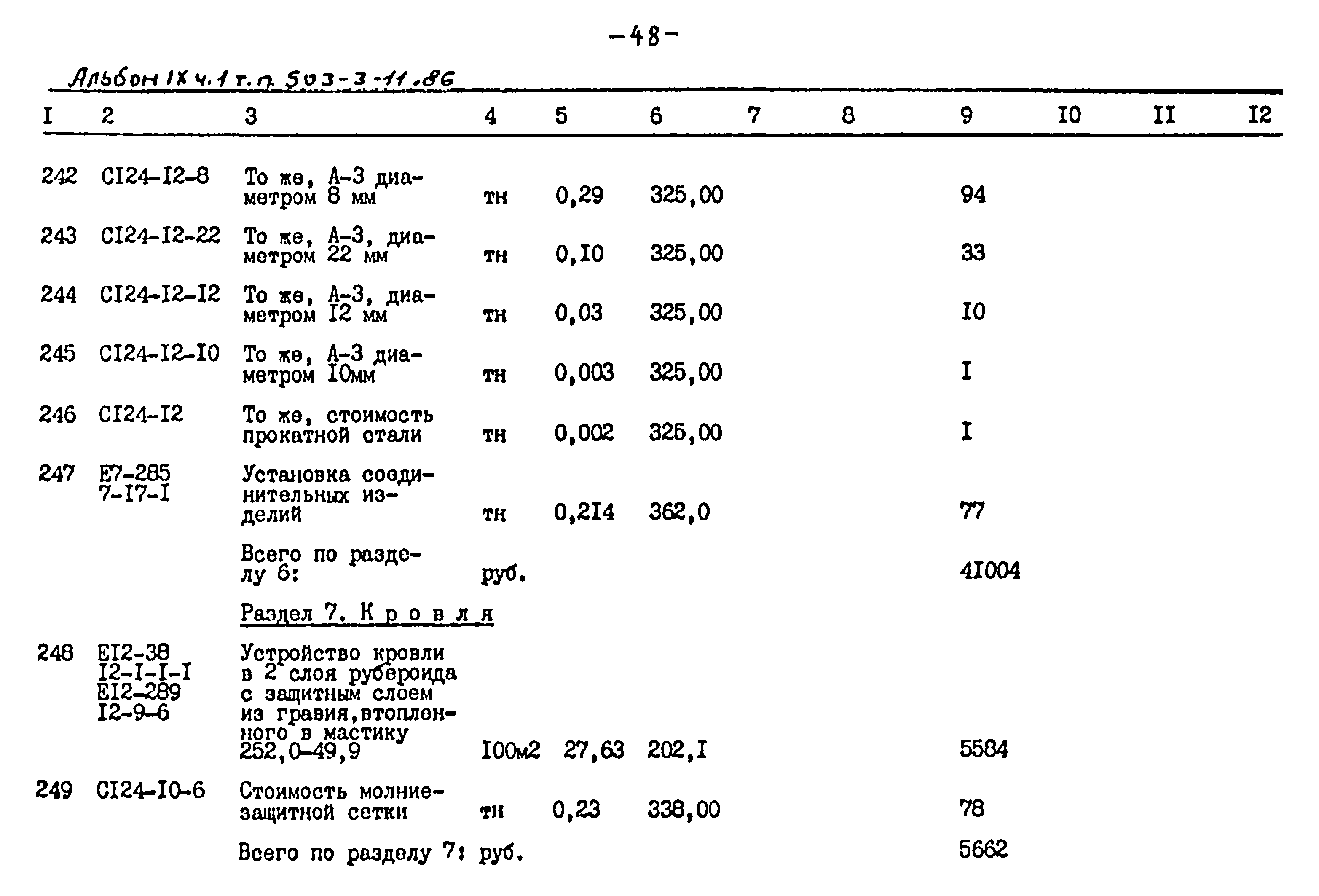 Типовой проект 503-3-11.86