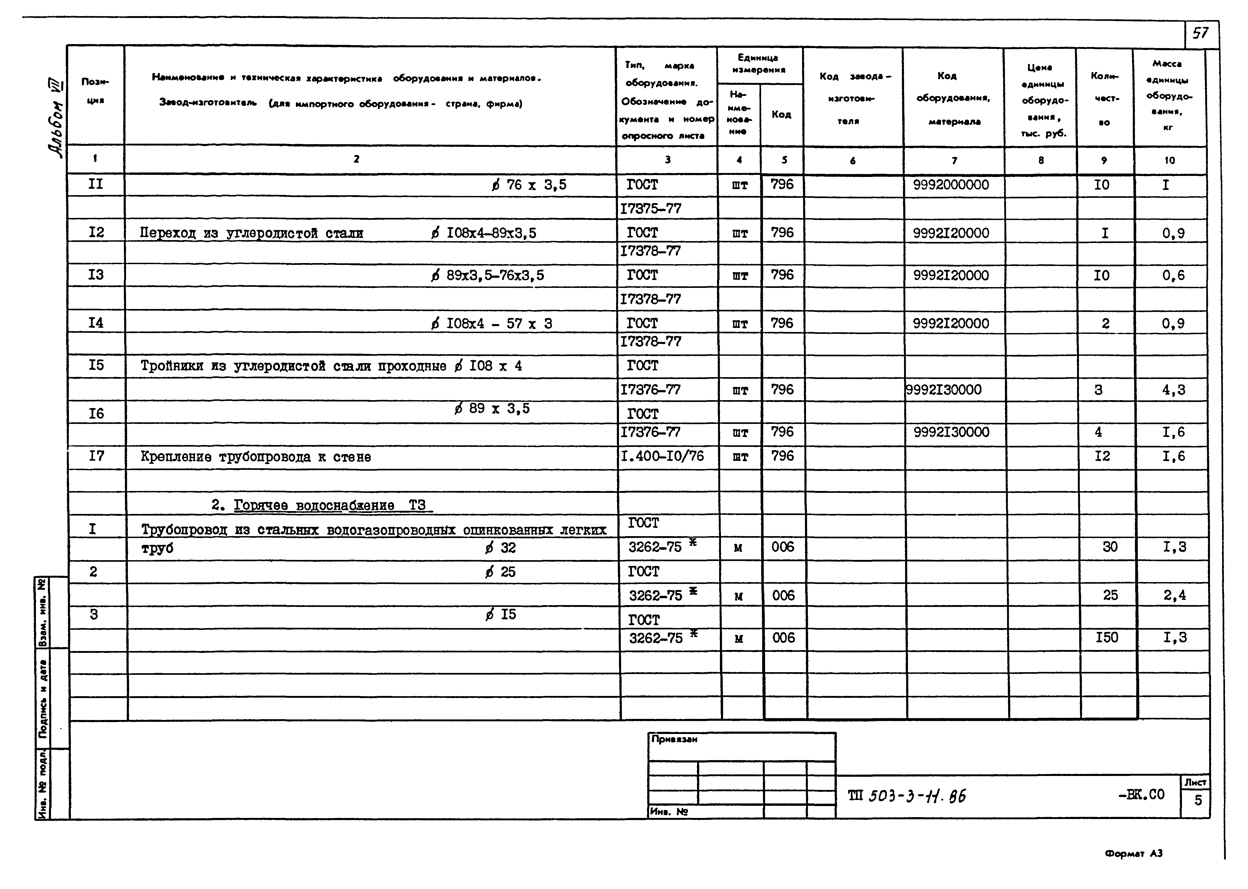 Типовой проект 503-3-11.86