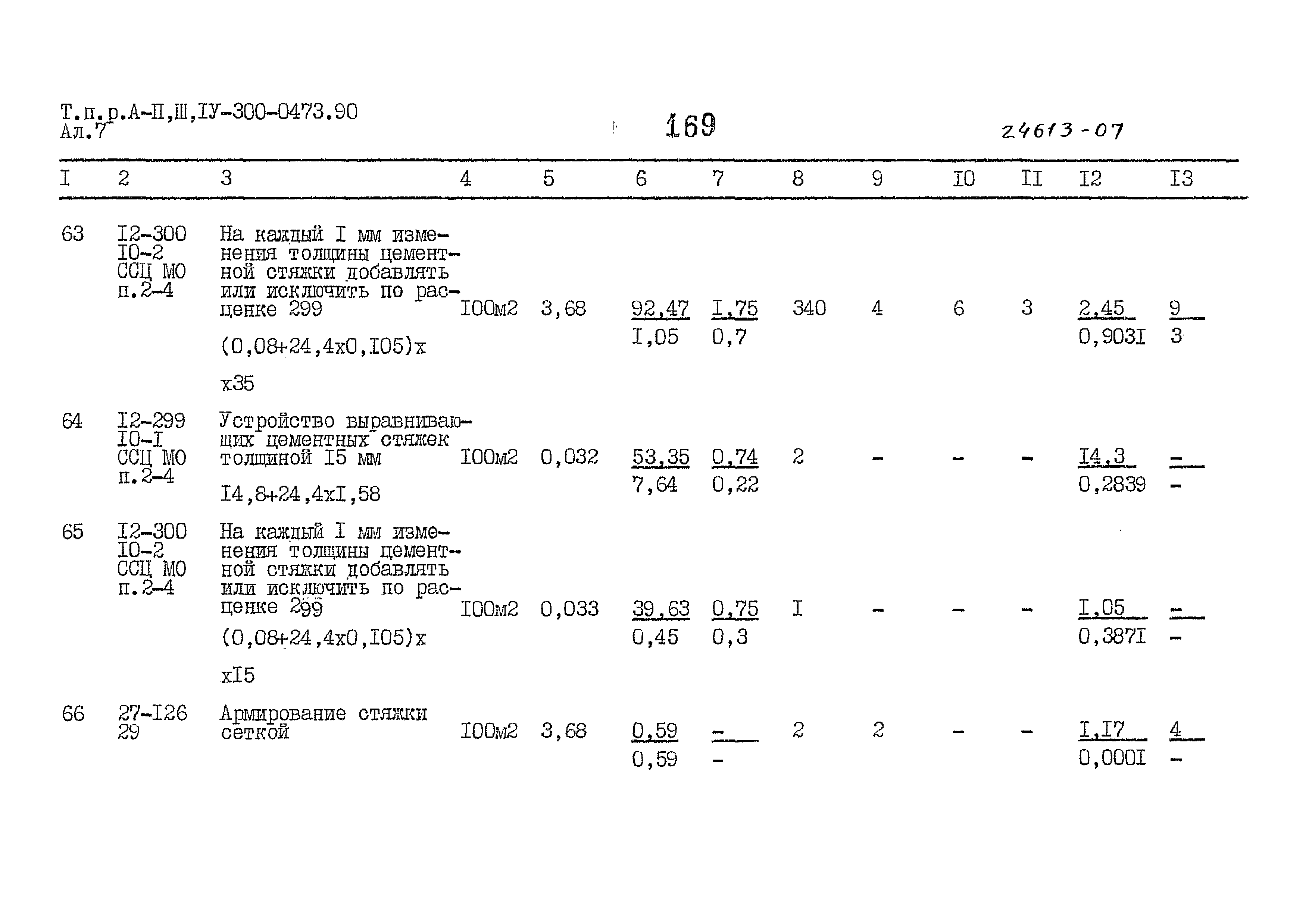 Типовые проектные решения А-II,III,IV-300-0473.90