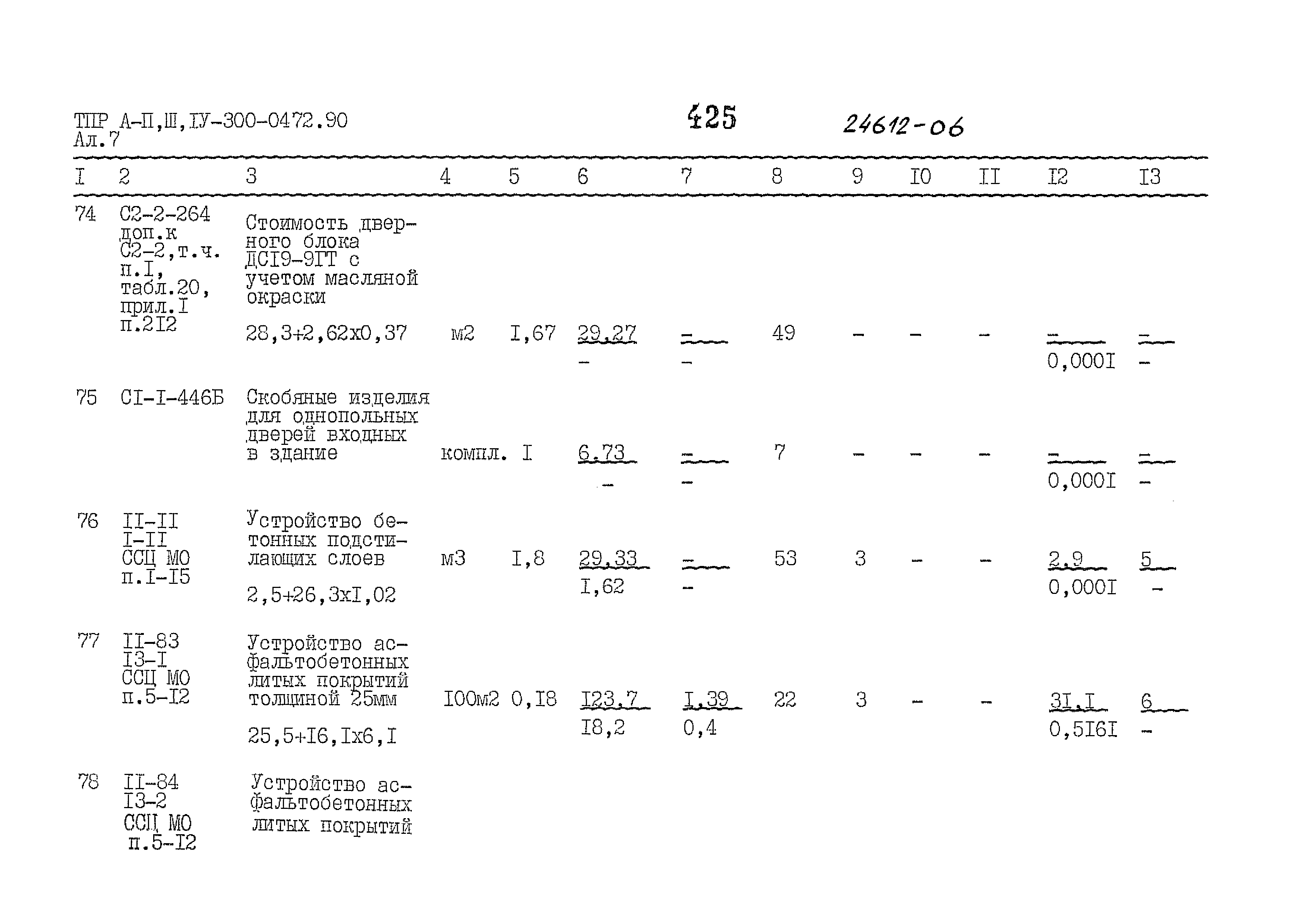 Типовые проектные решения А-II,III,IV-300-0472.90