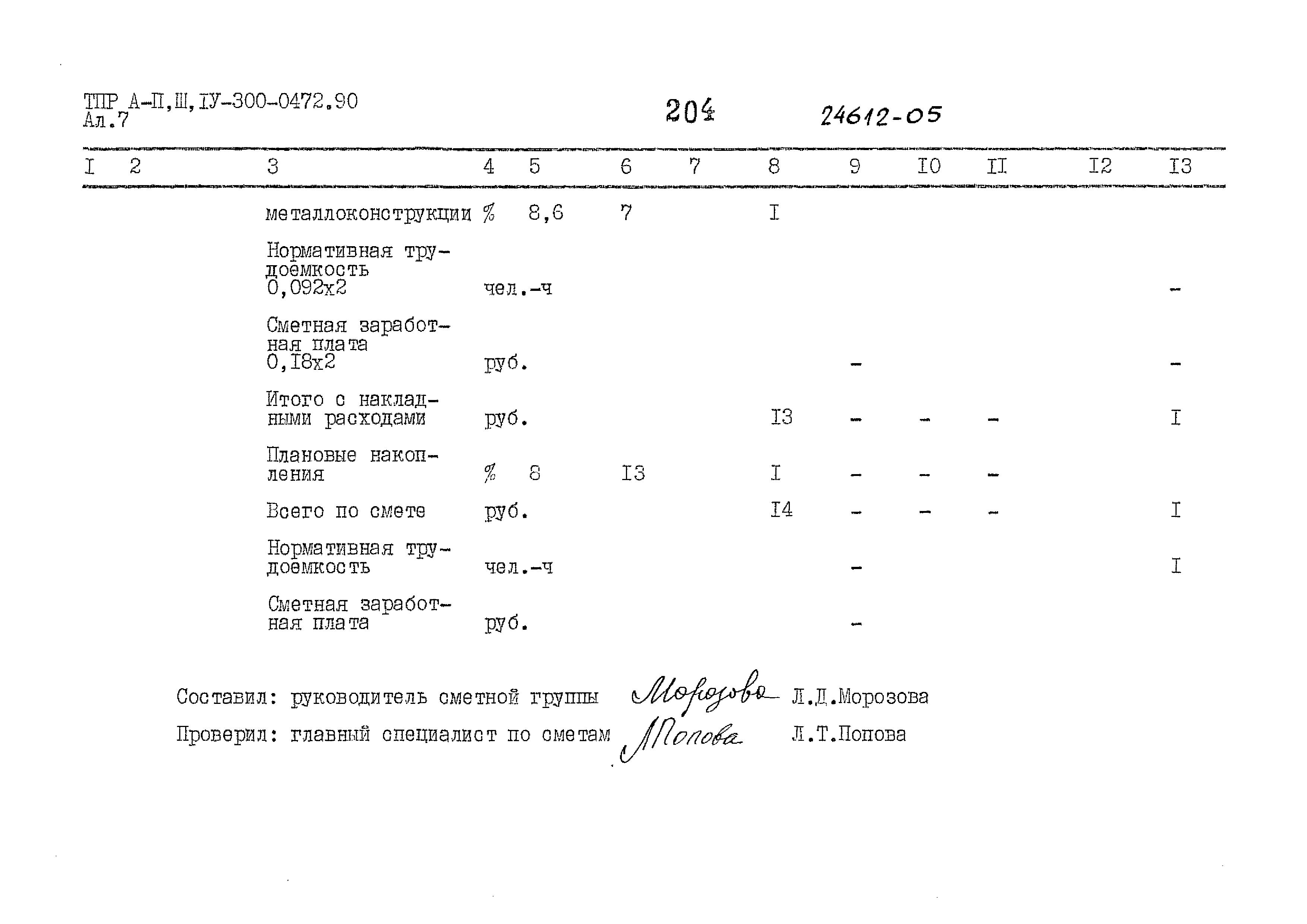 Типовые проектные решения А-II,III,IV-300-0472.90