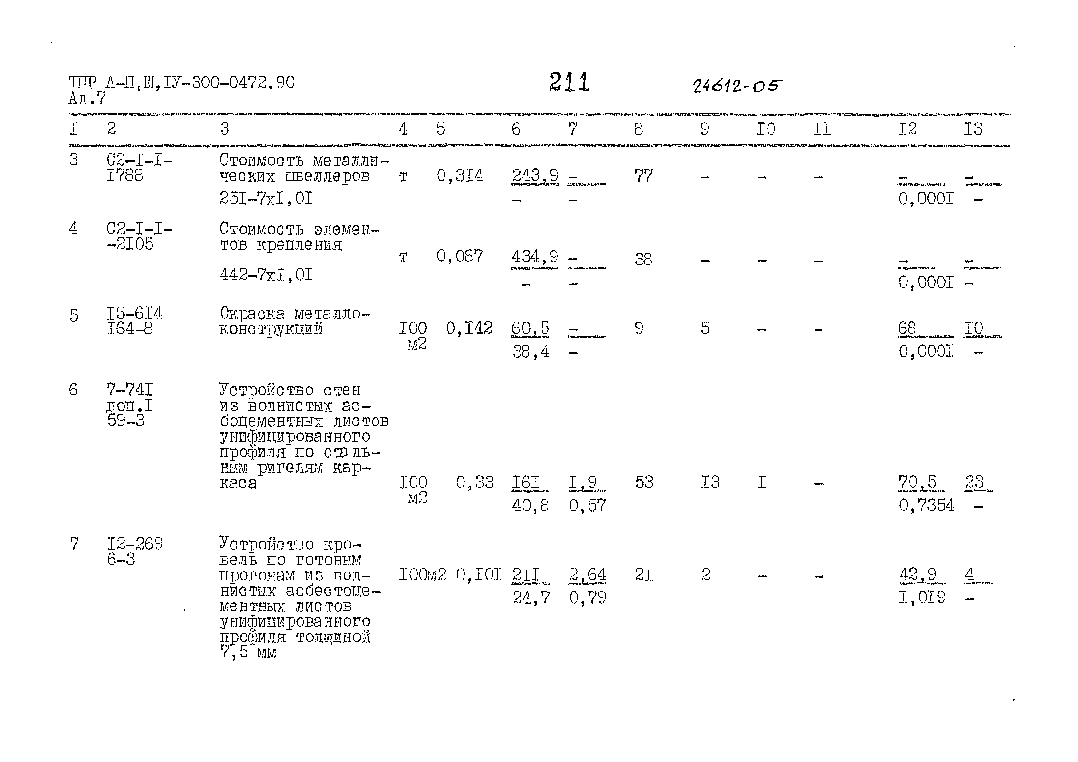 Типовые проектные решения А-II,III,IV-300-0472.90