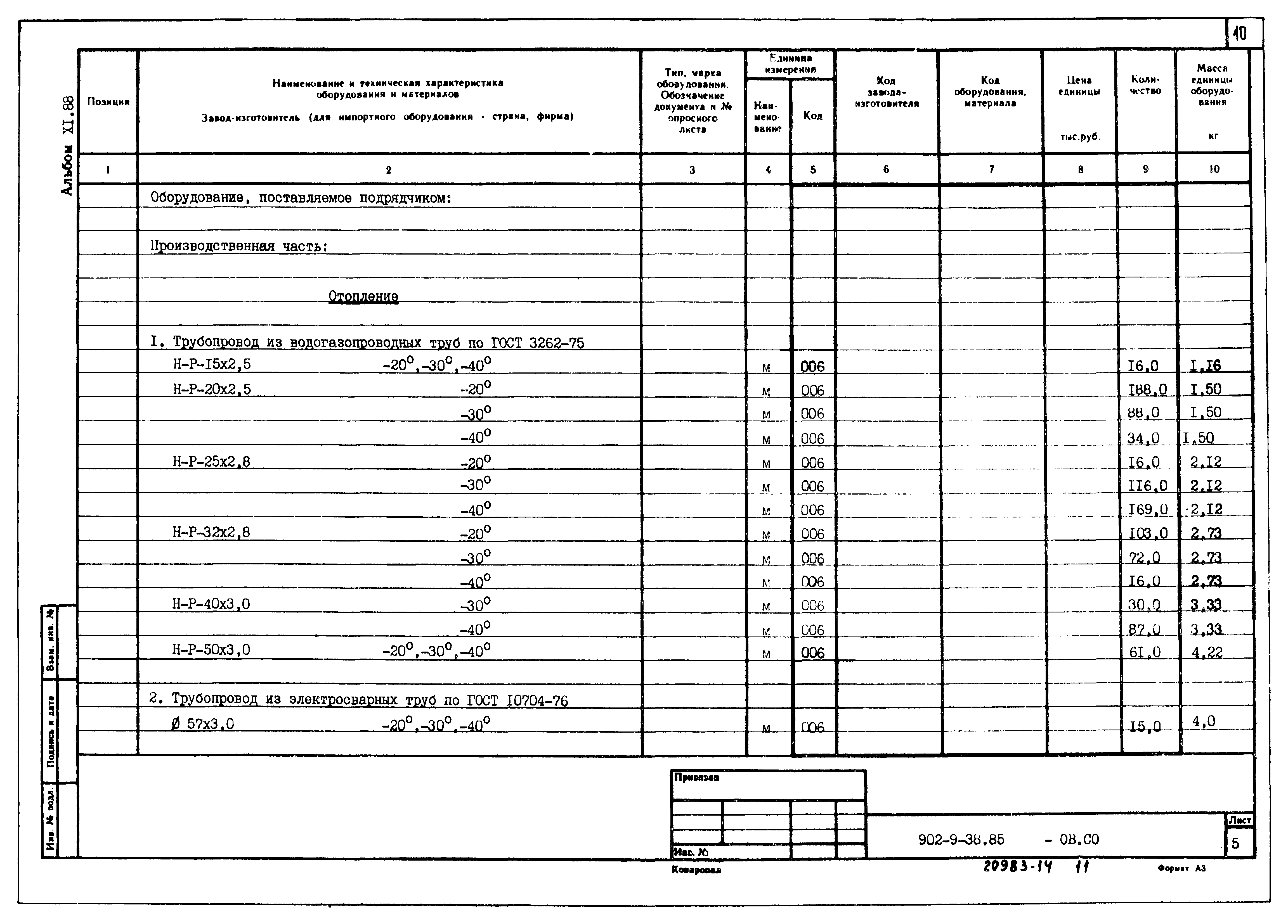 Типовой проект 902-9-38.85