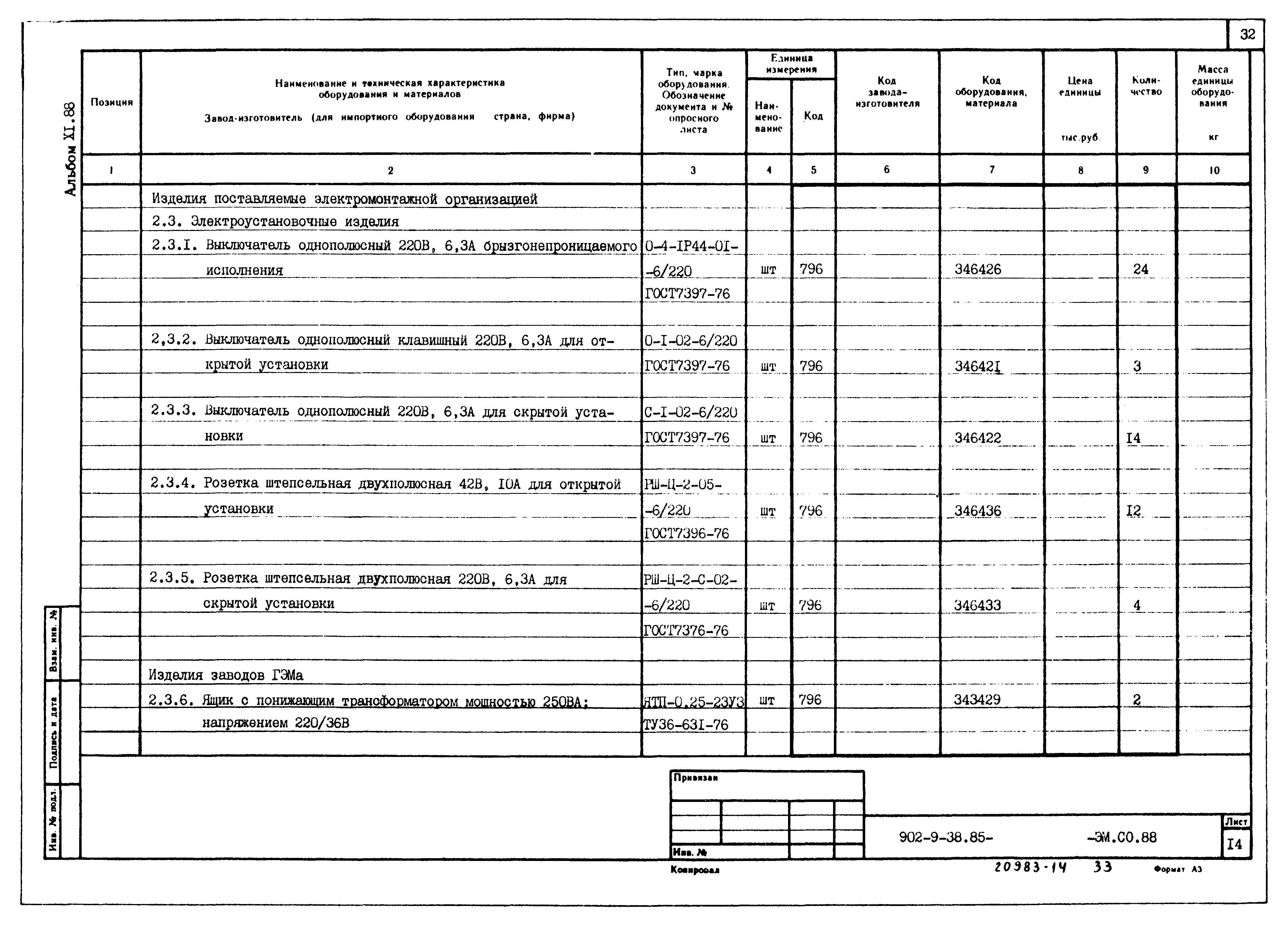 Типовой проект 902-9-38.85