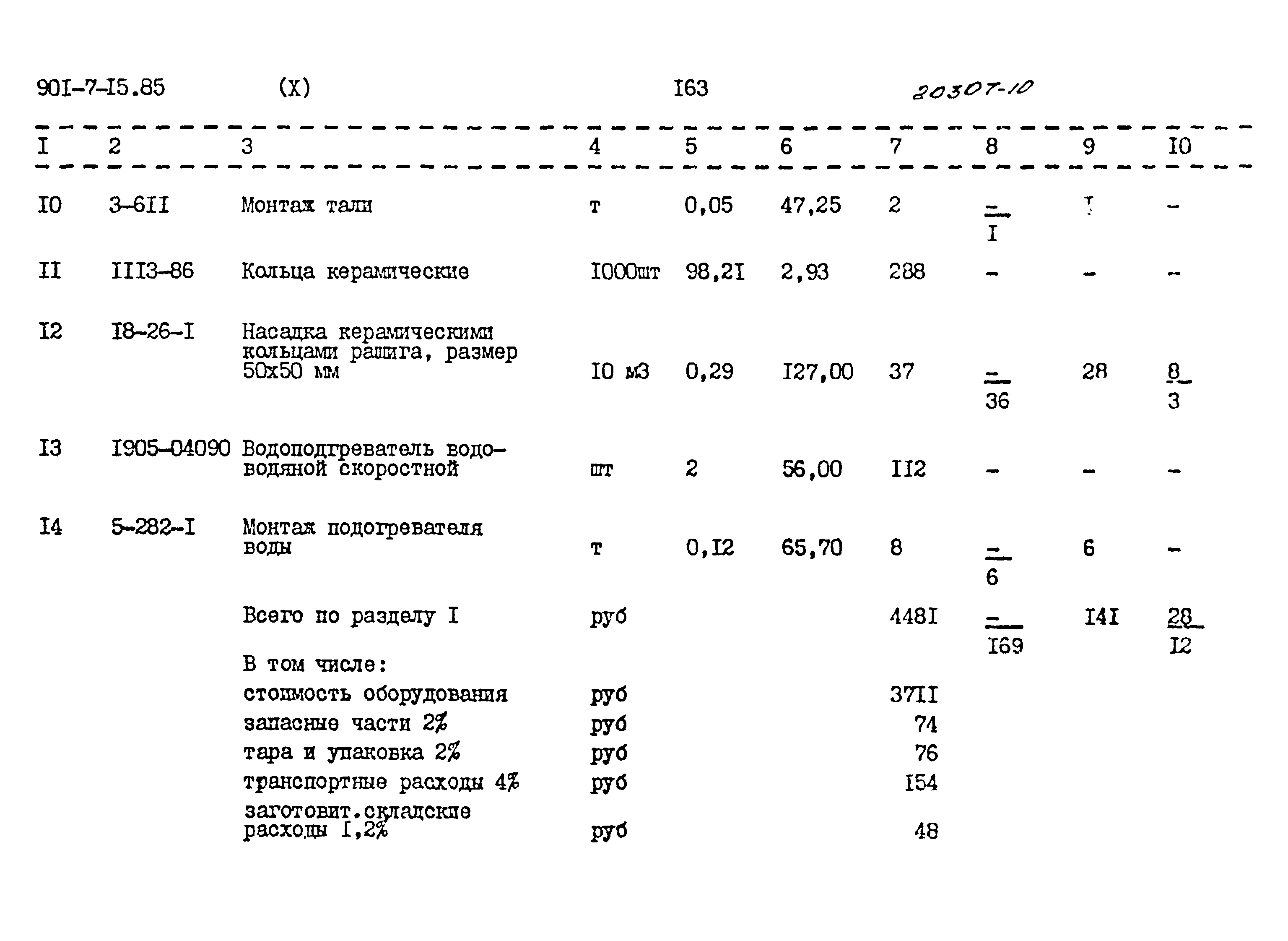 Типовой проект 901-7-15.85