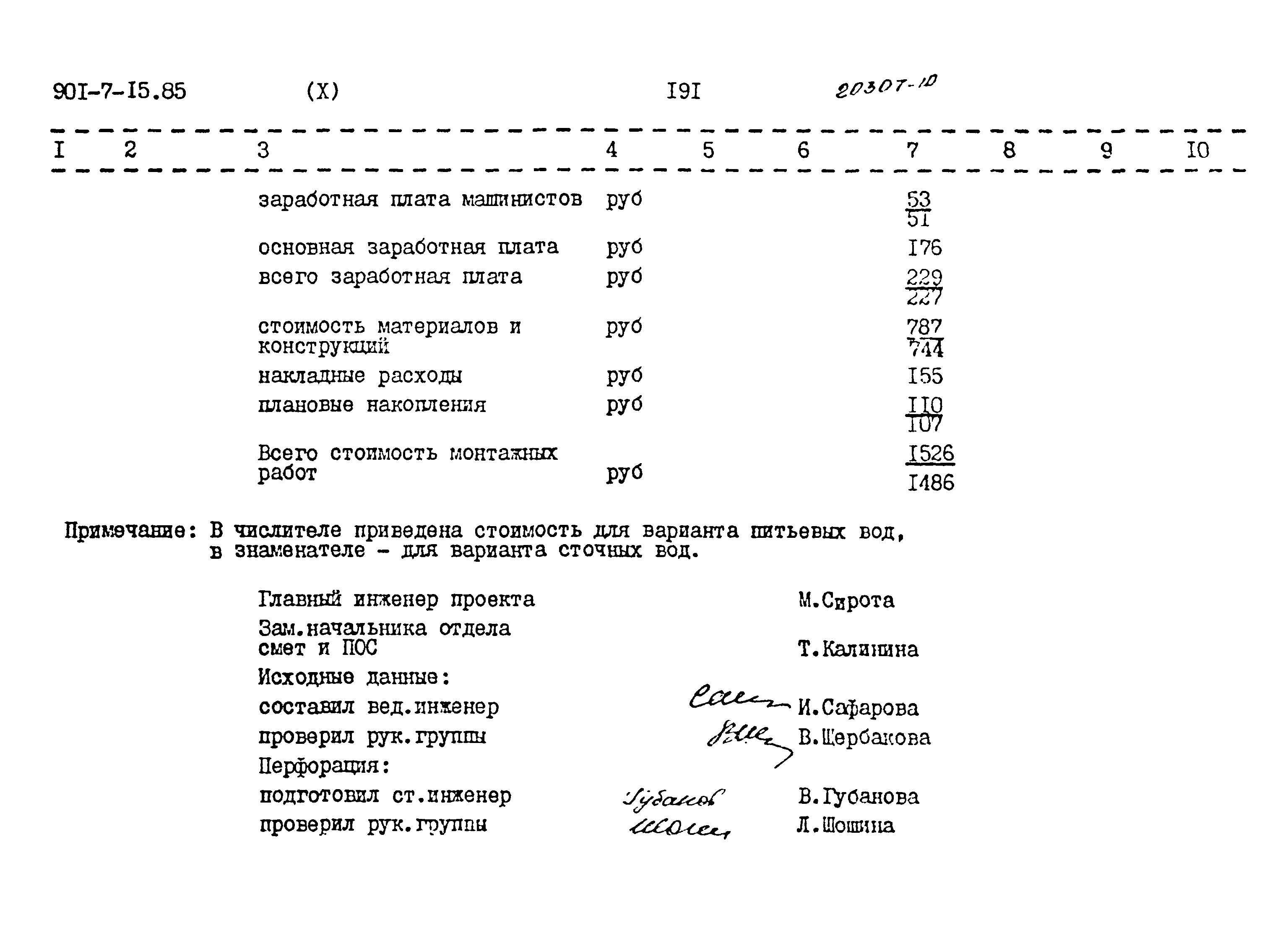 Типовой проект 901-7-15.85