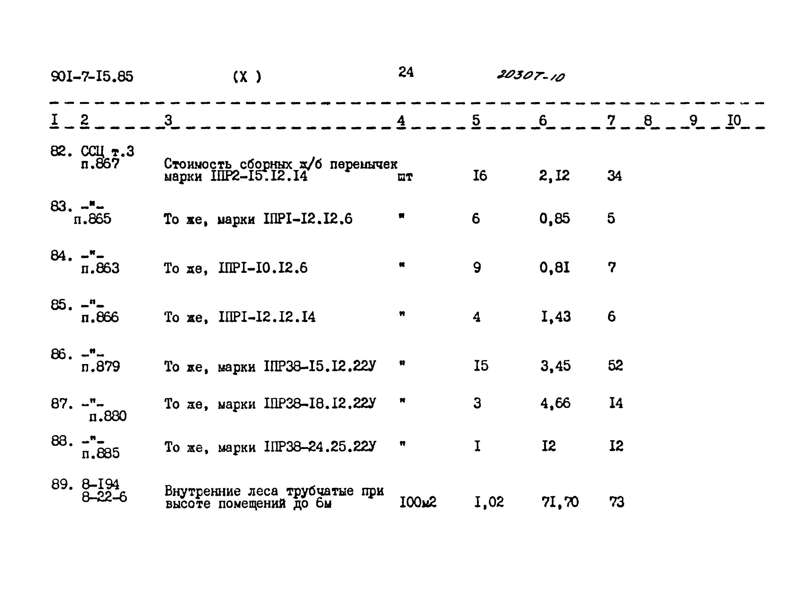 Типовой проект 901-7-15.85