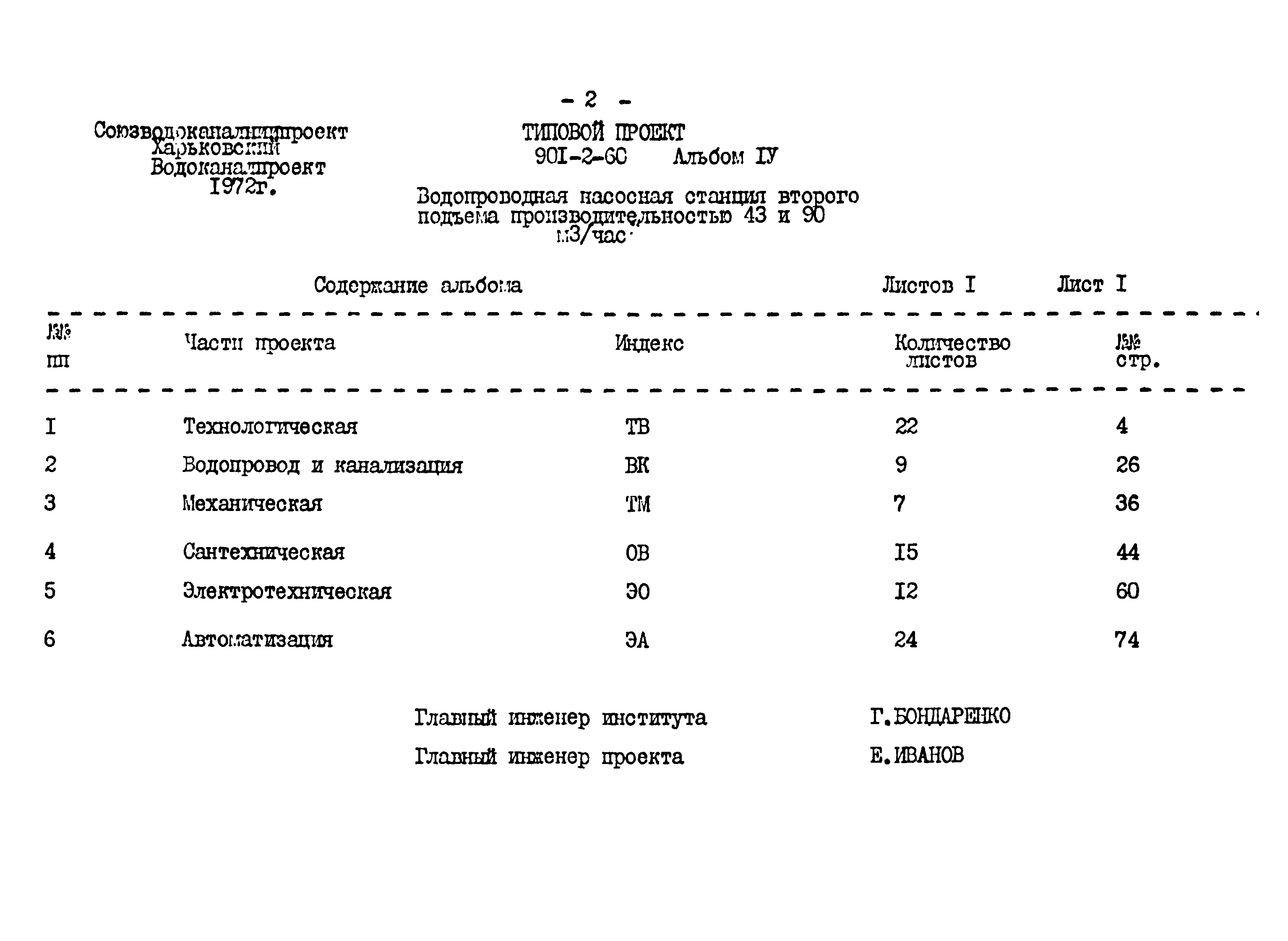 Типовой проект 901-2-60