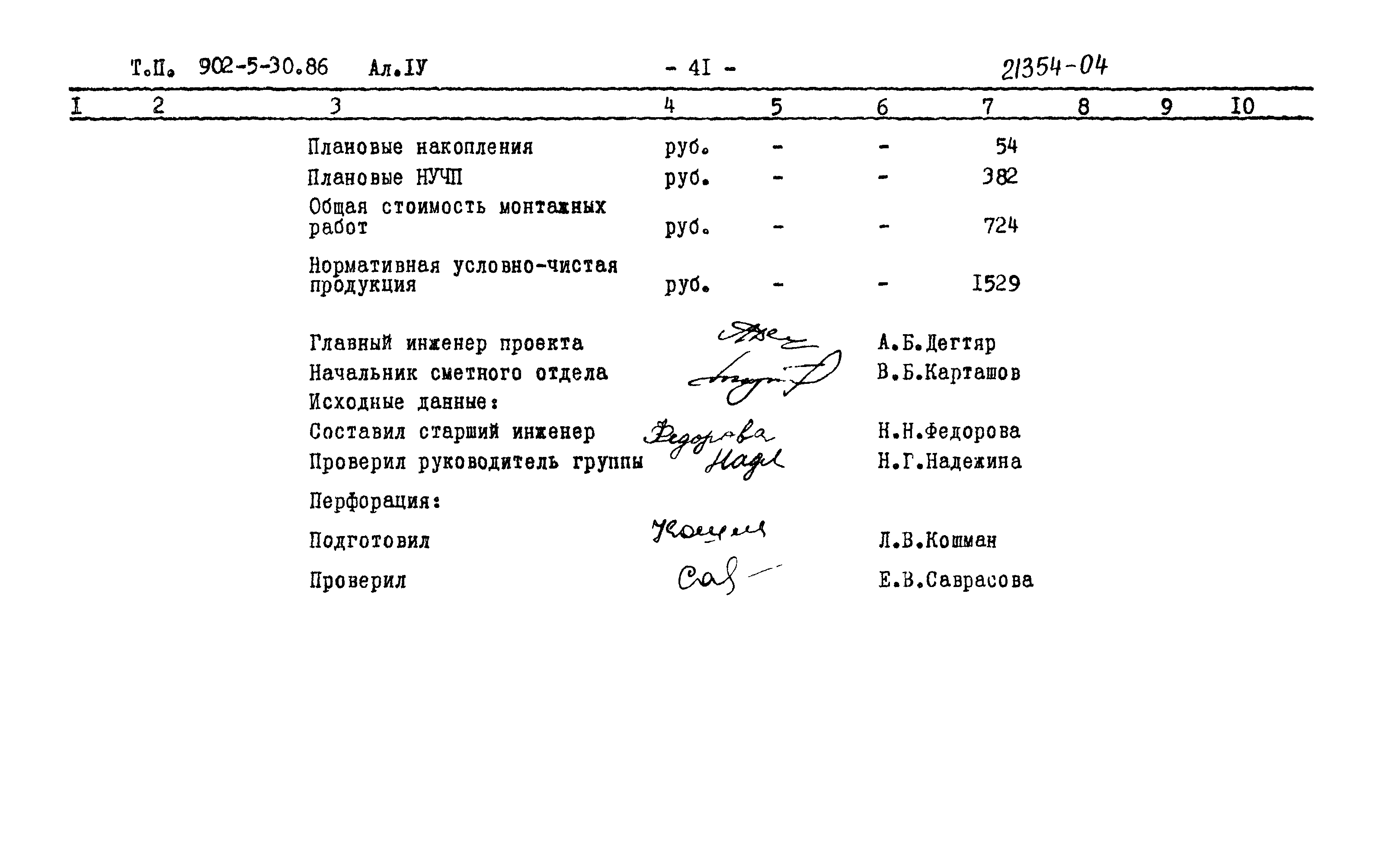 Типовой проект 902-5-30.86