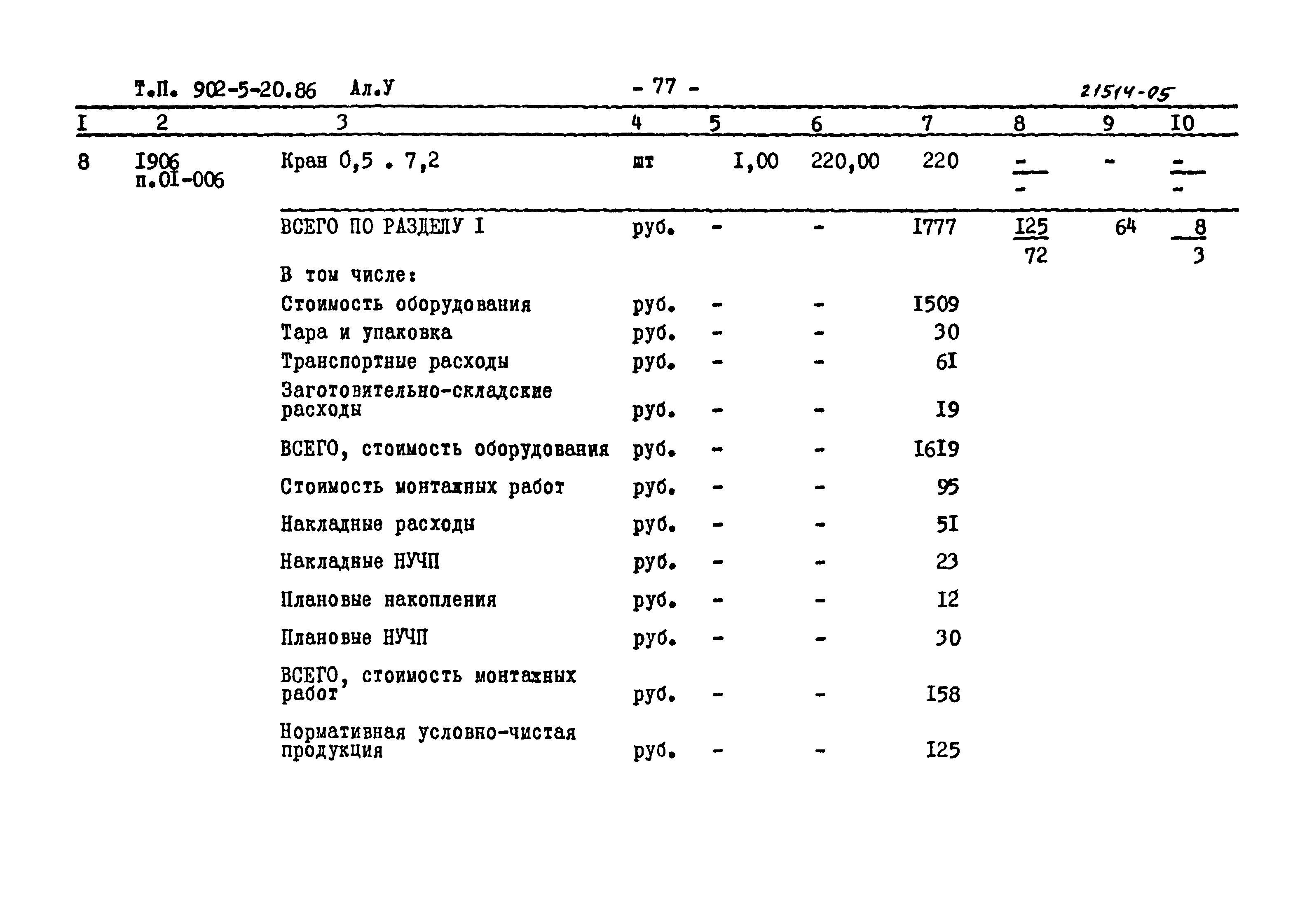 Типовой проект 902-5-20.86