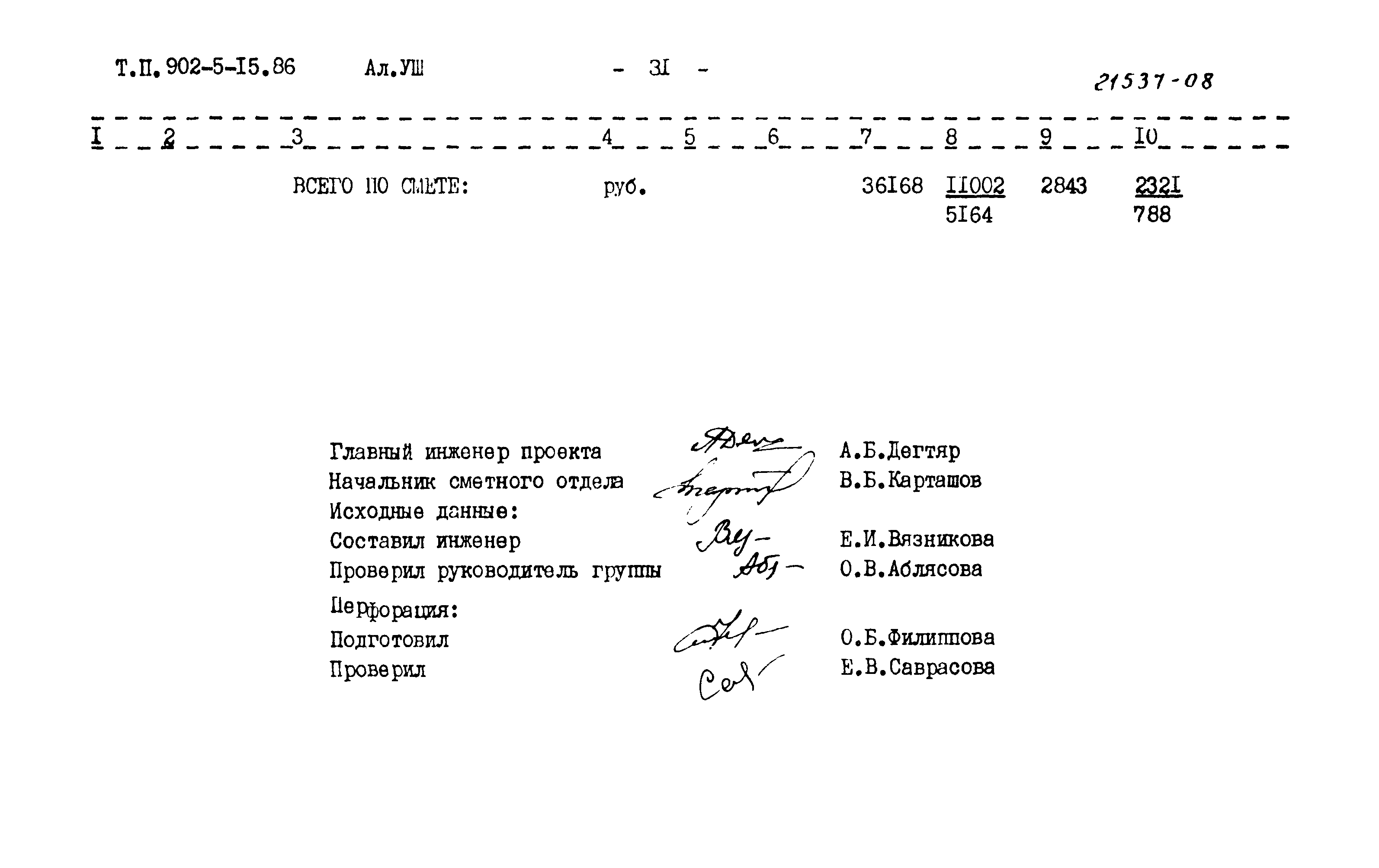 Типовой проект 902-5-15.86