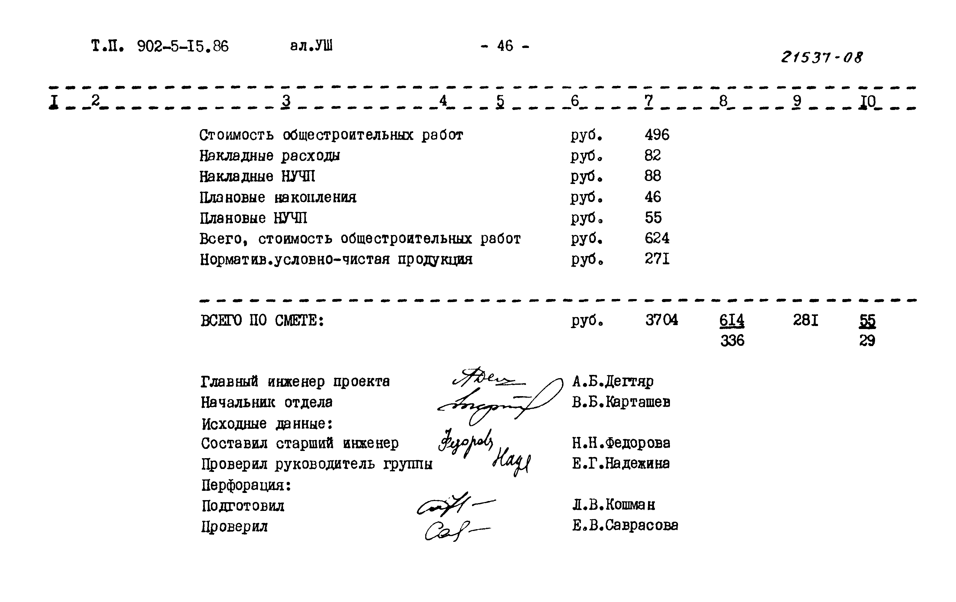 Типовой проект 902-5-15.86