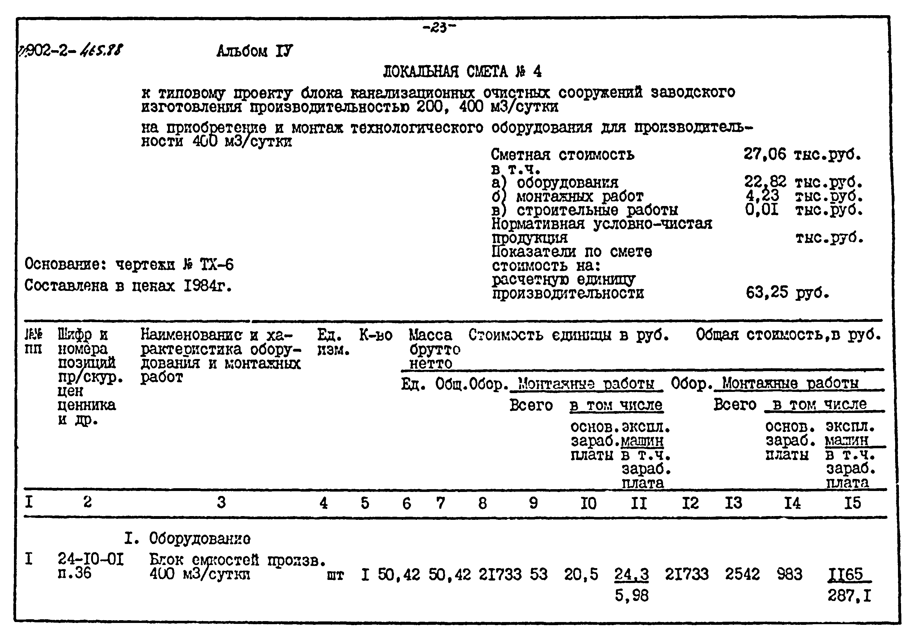 Типовой проект 902-2-465.88