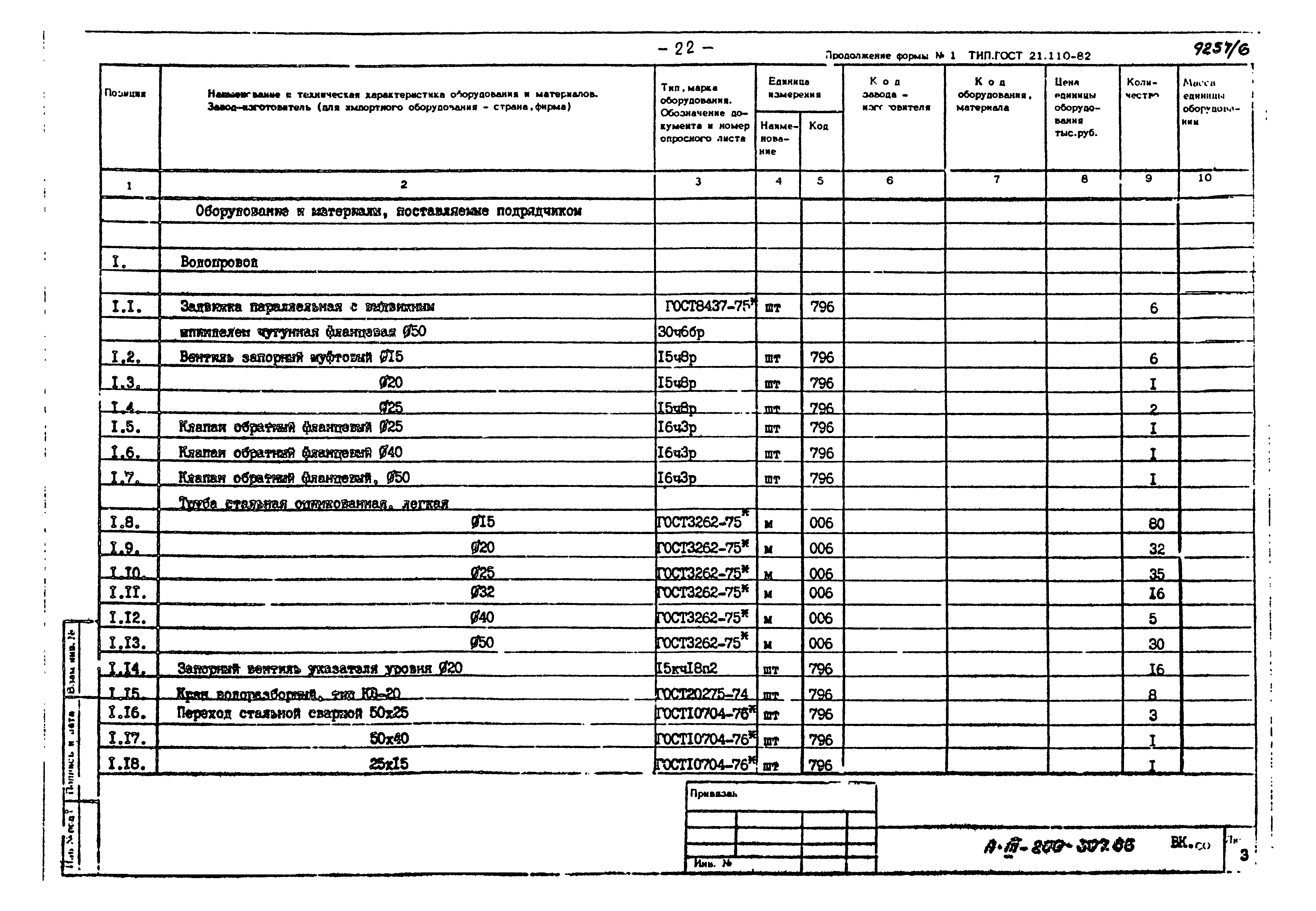 Типовой проект А-III-200-307.86