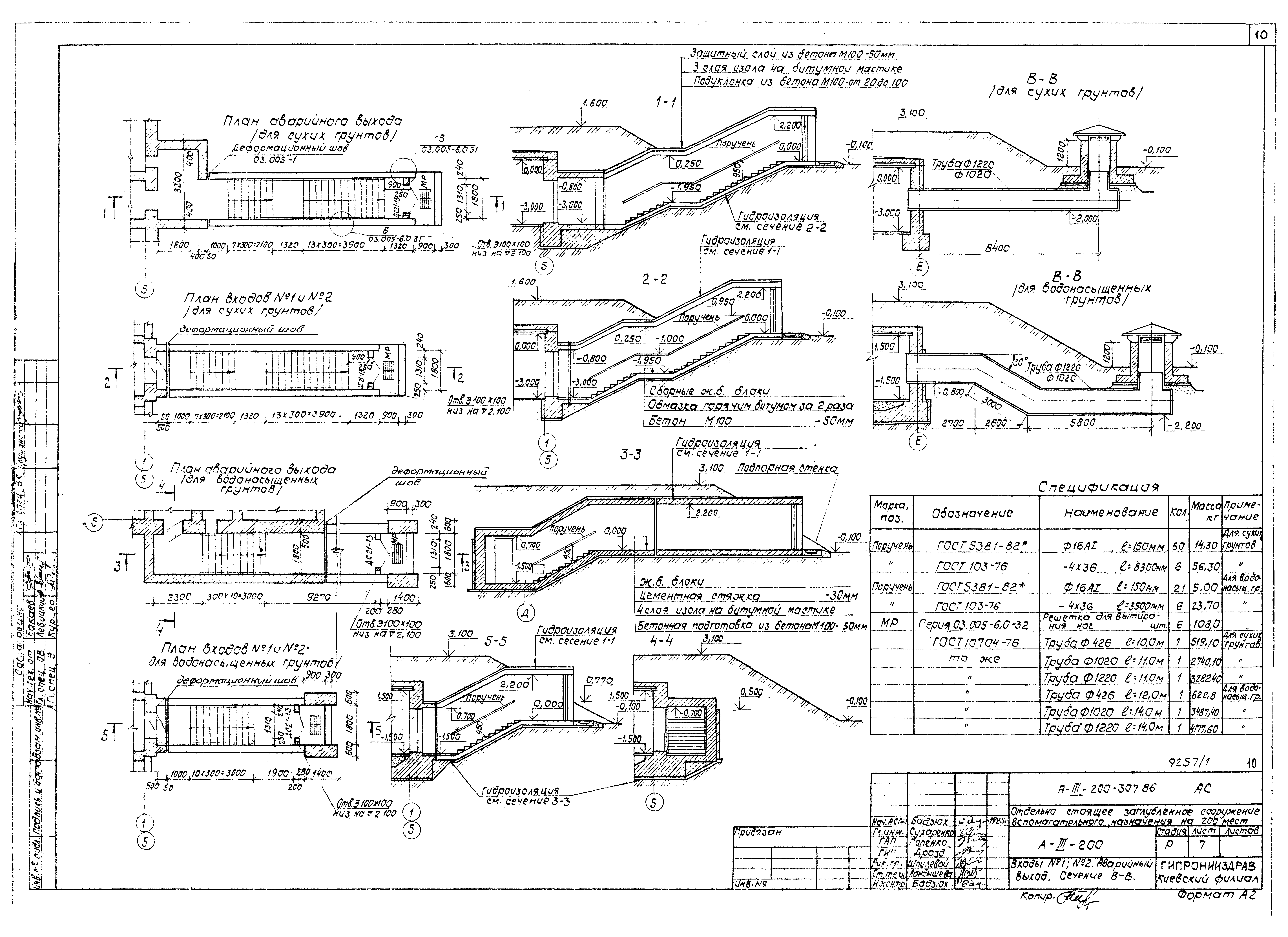 Типовой проект А-III-200-307.86