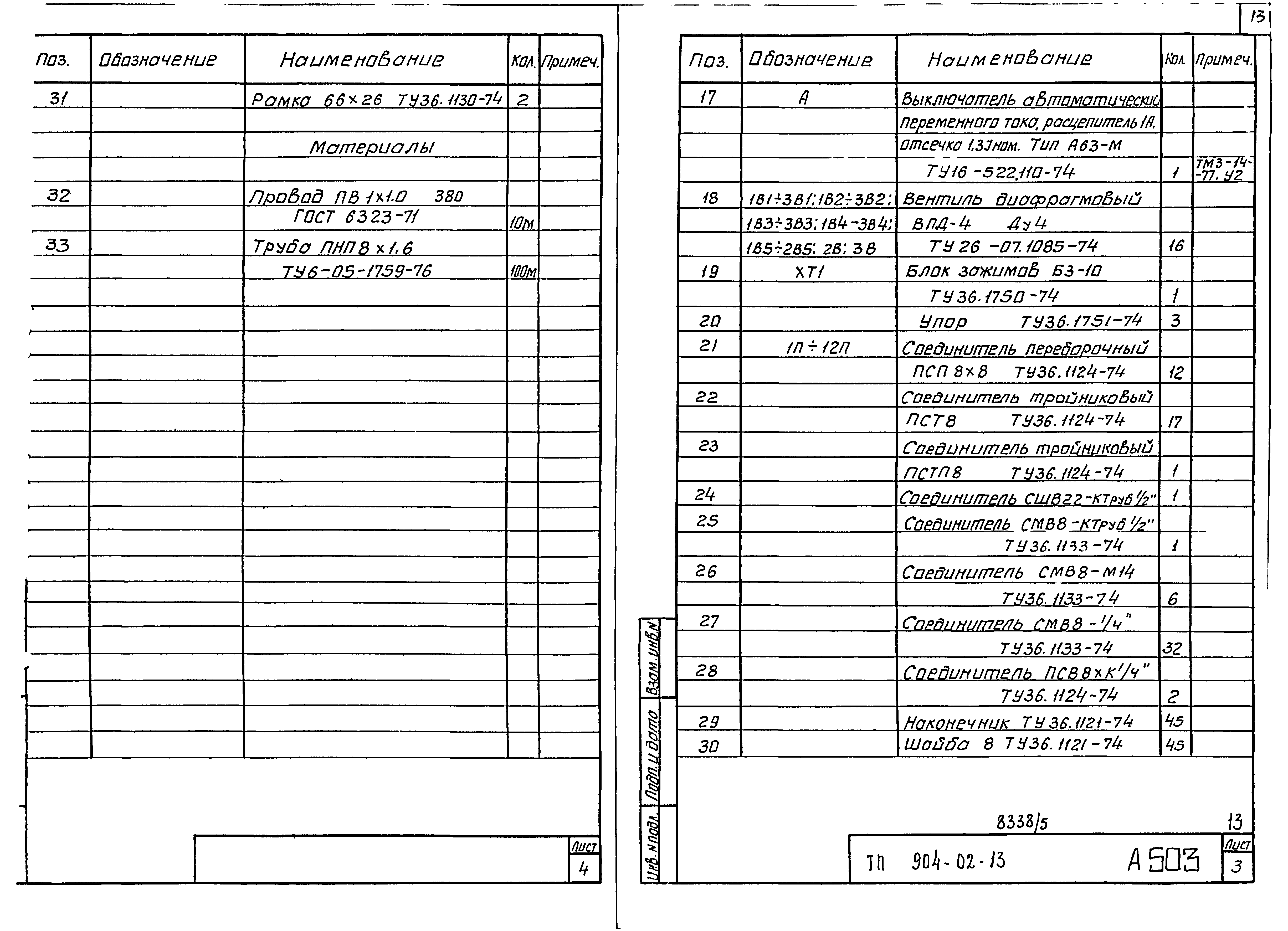 Типовые проектные решения 904-02-13